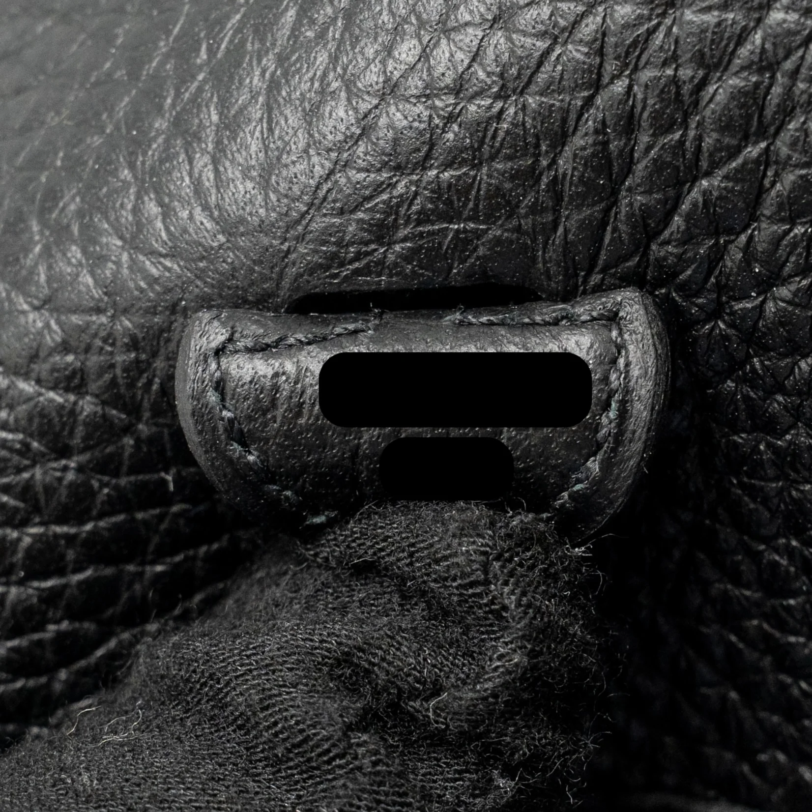 Hermes mini evelyne short clemence black/gris misty SHW stamp W - Image 15