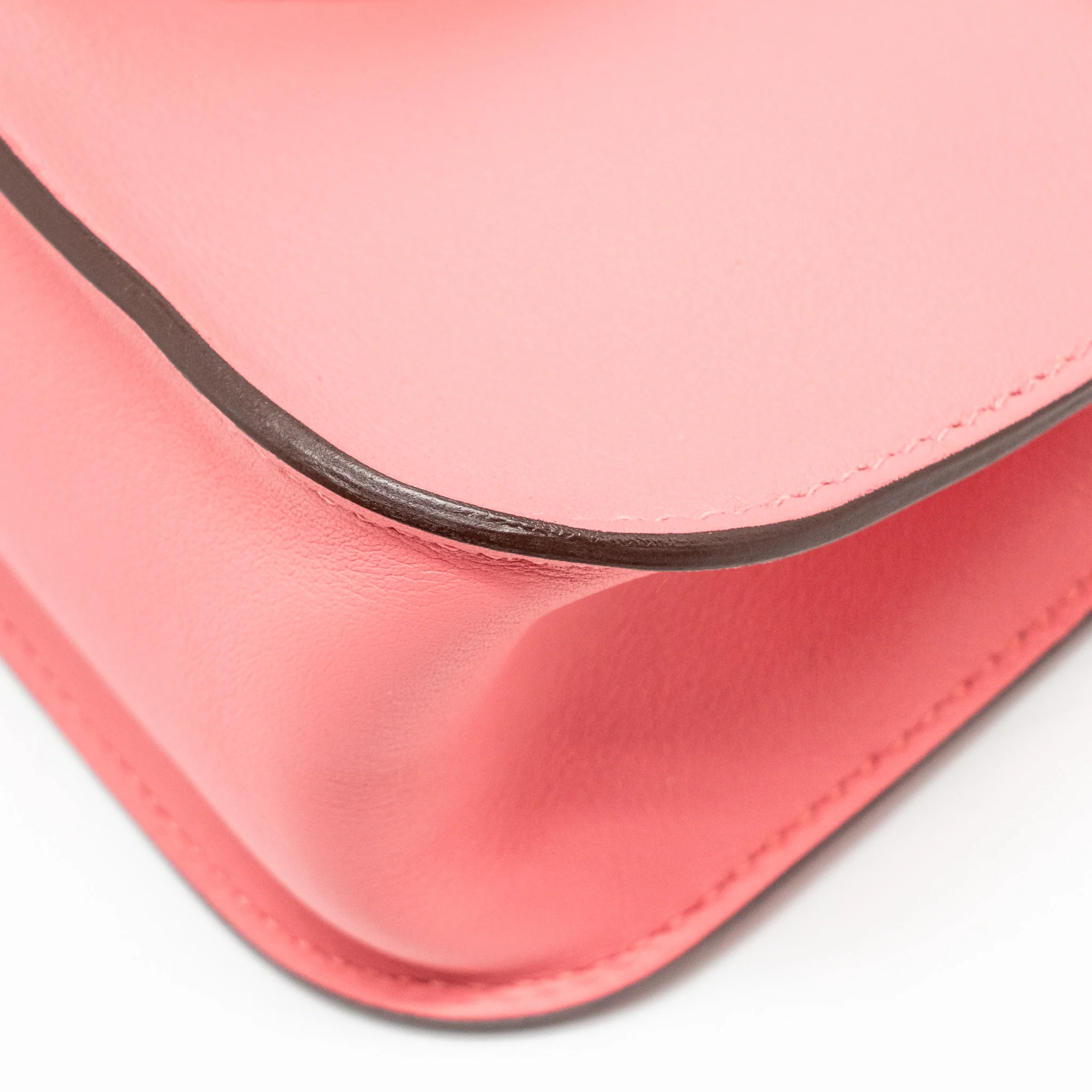 HERMES Mini Halzan 22 Swift Rose Azalee SHW Stamp A - Image 8