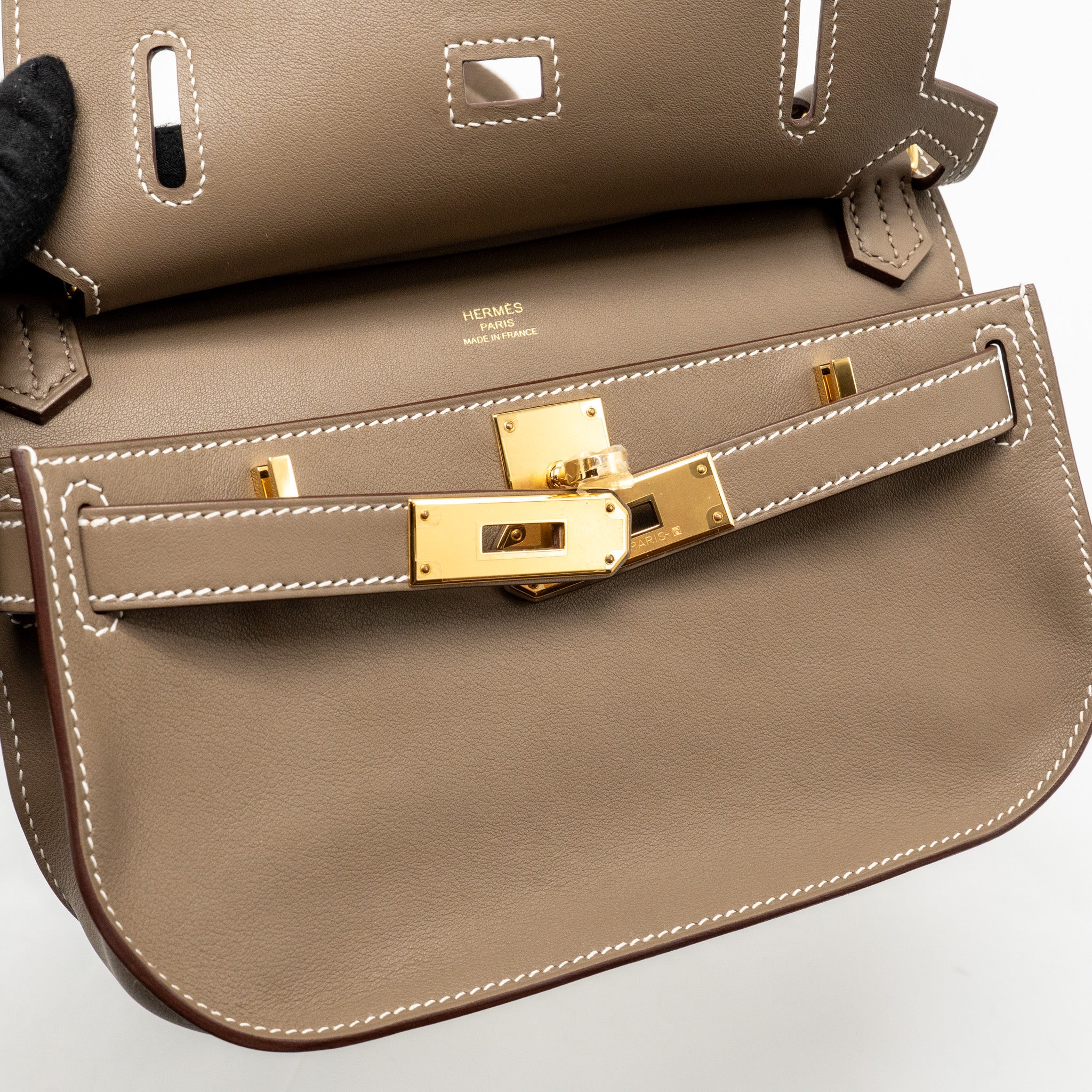 Hermes Mini Jypsiere Swift Etoupe GHW Stamp B - Image 14