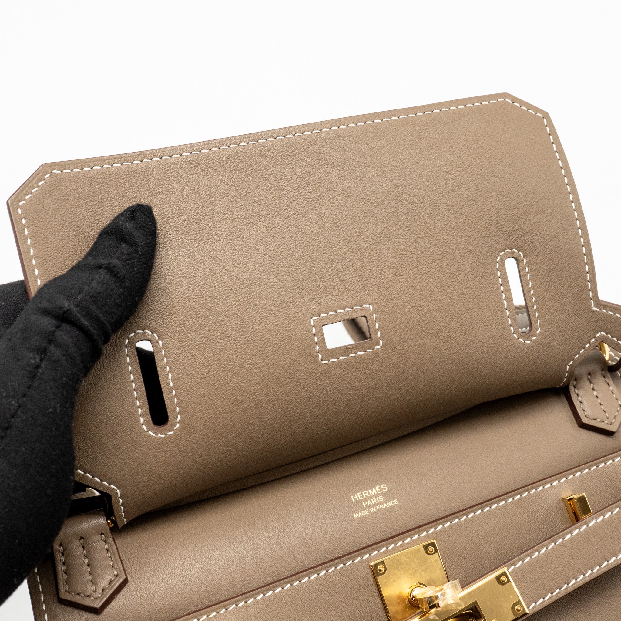 Hermes Mini Jypsiere Swift Etoupe GHW Stamp B - Image 15
