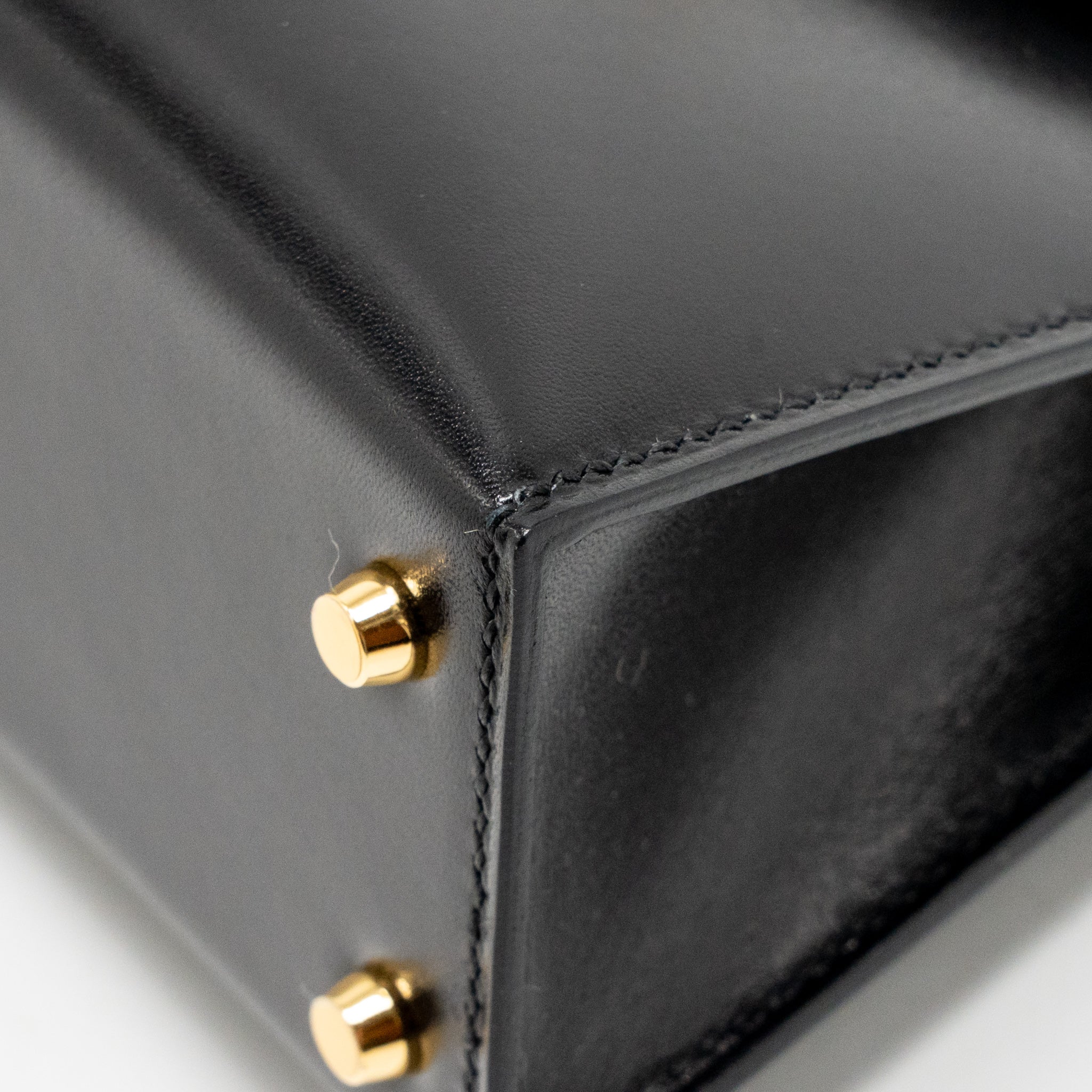 Hermes Mini Kelly II Box Black GHW Stamp Z - Image 10