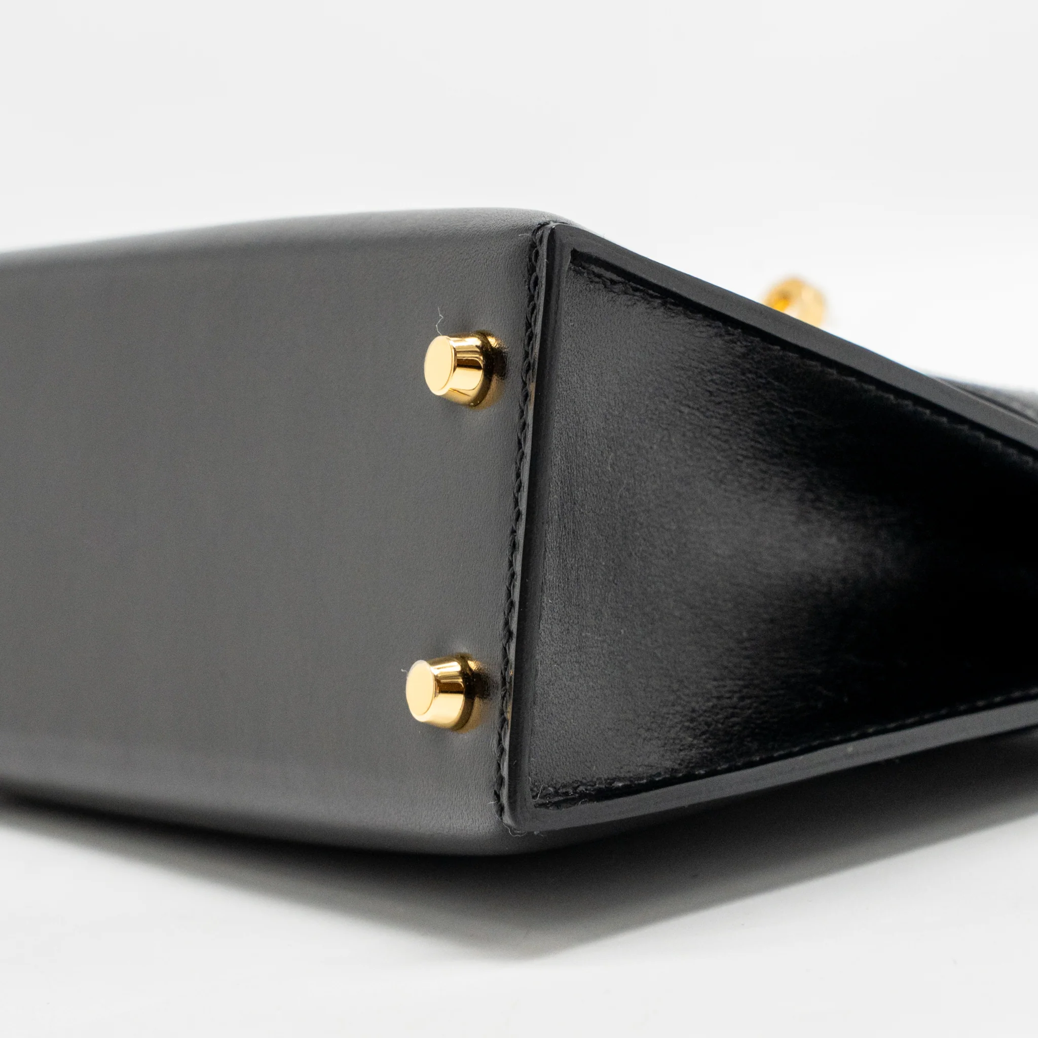 Hermes Mini Kelly II Box Black GHW Stamp Z - Image 8