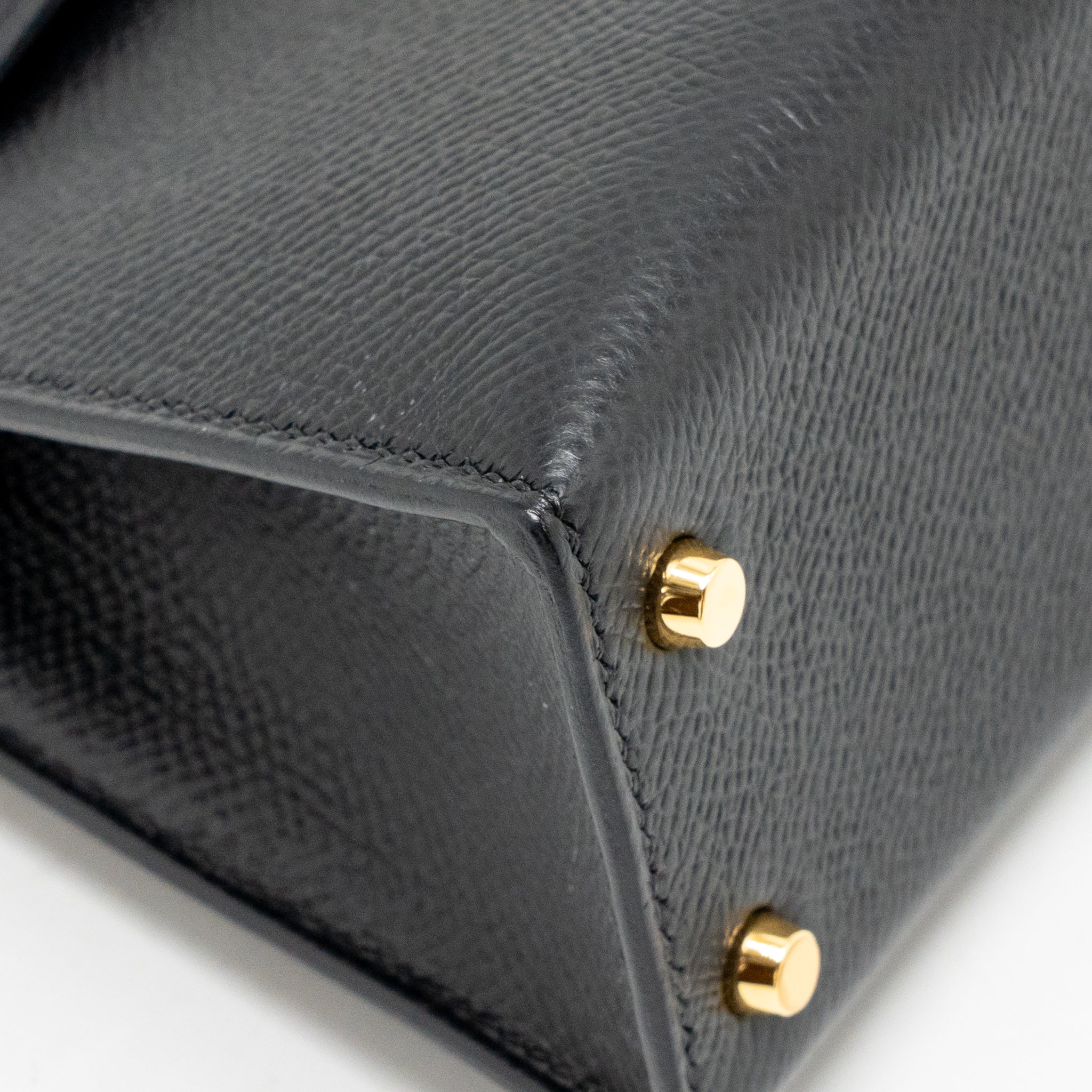 Hermes Mini Kelly II Casaque Epsom Bleu Indigo/Noir/Rouge Grenat GHW Stamp Z - Image 9