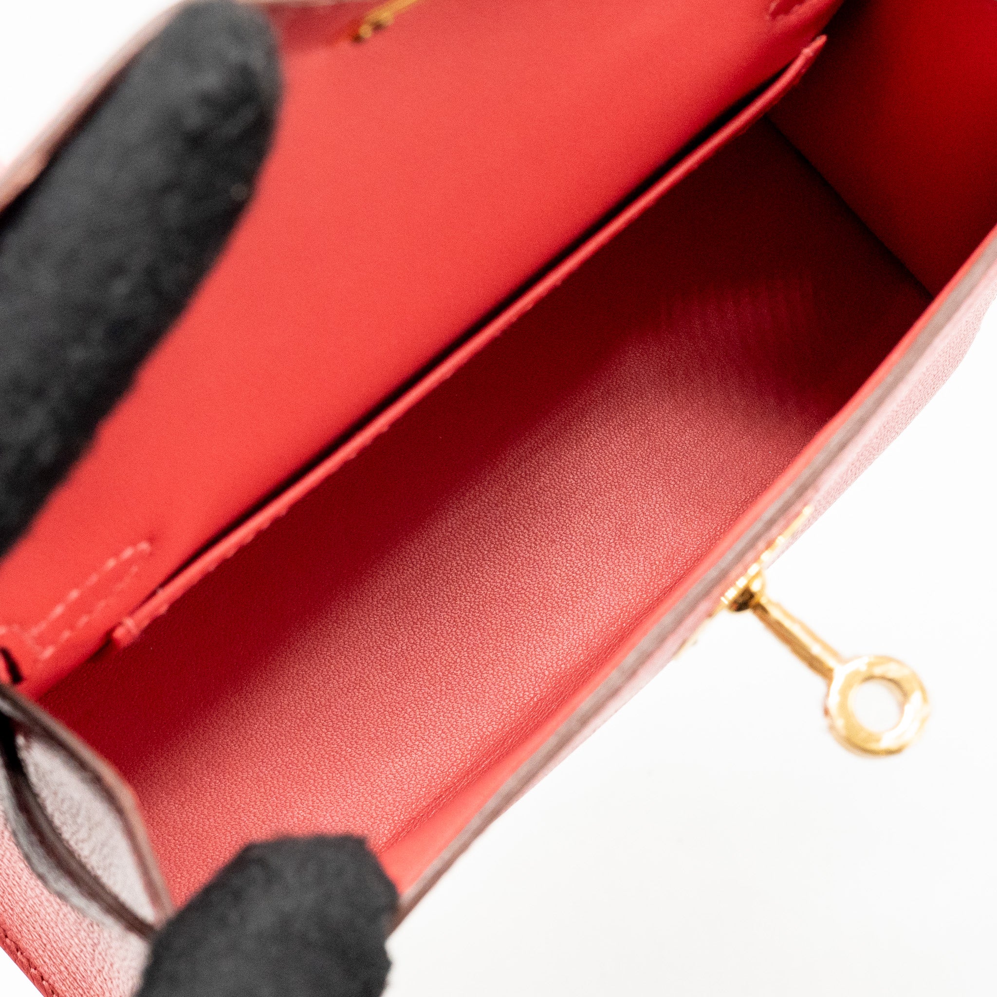 Hermes Mini Kelly II Chèvre Mysore Rose Azalee GHW Stamp Y - Image 15