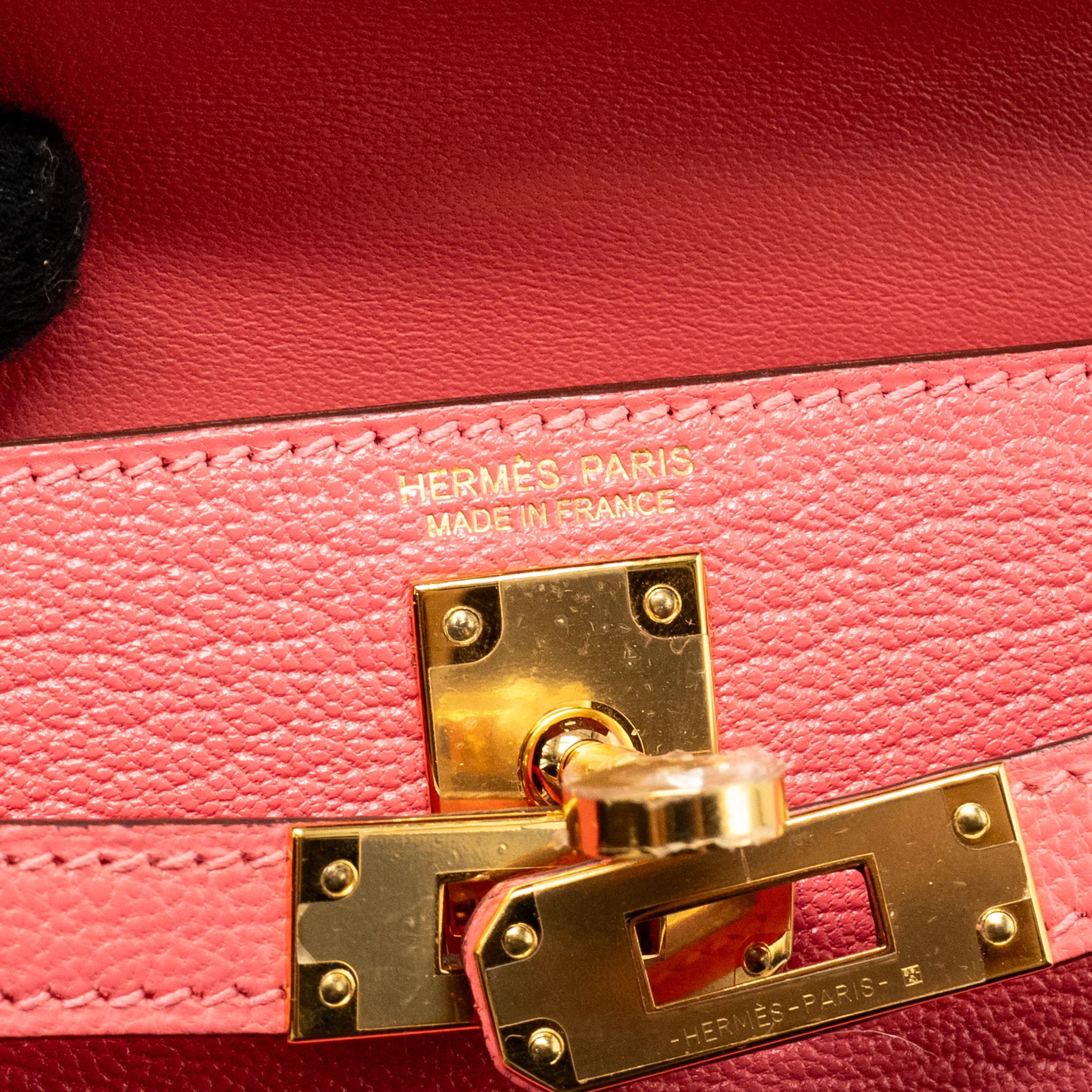 Hermes Mini Kelly II Chèvre Mysore Rose Azalee GHW Stamp Y - Image 16