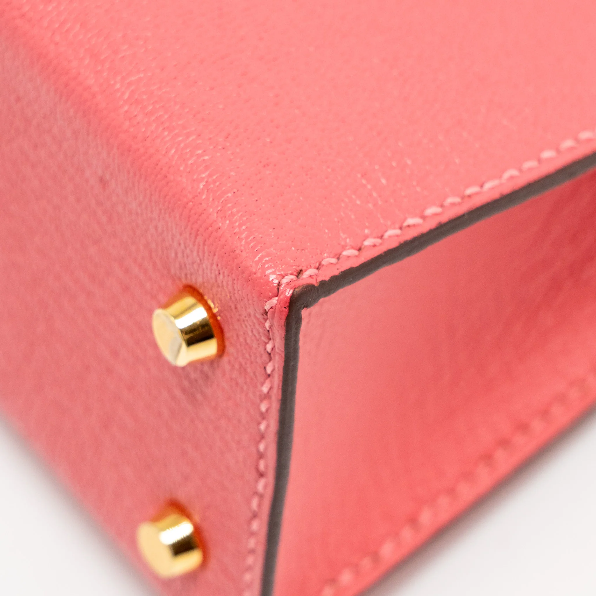 Hermes Mini Kelly II Chèvre Mysore Rose Azalee GHW Stamp Y - Image 8