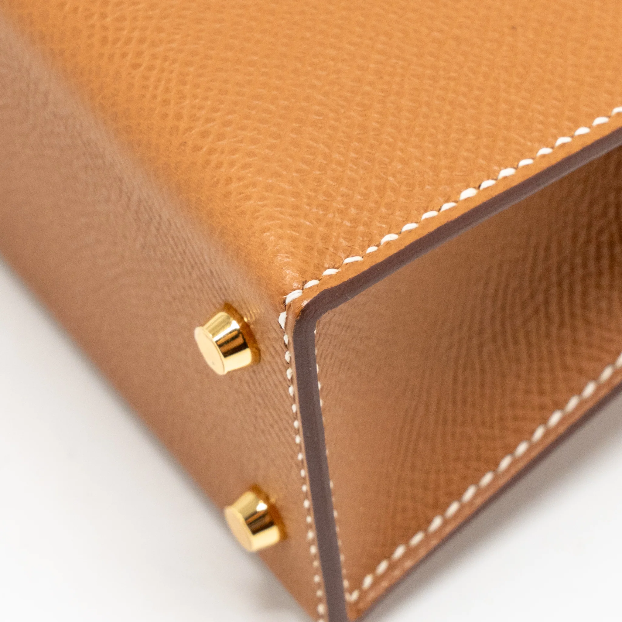 Hermes mini kelly II epsom Gold GHW stamp K - Image 12