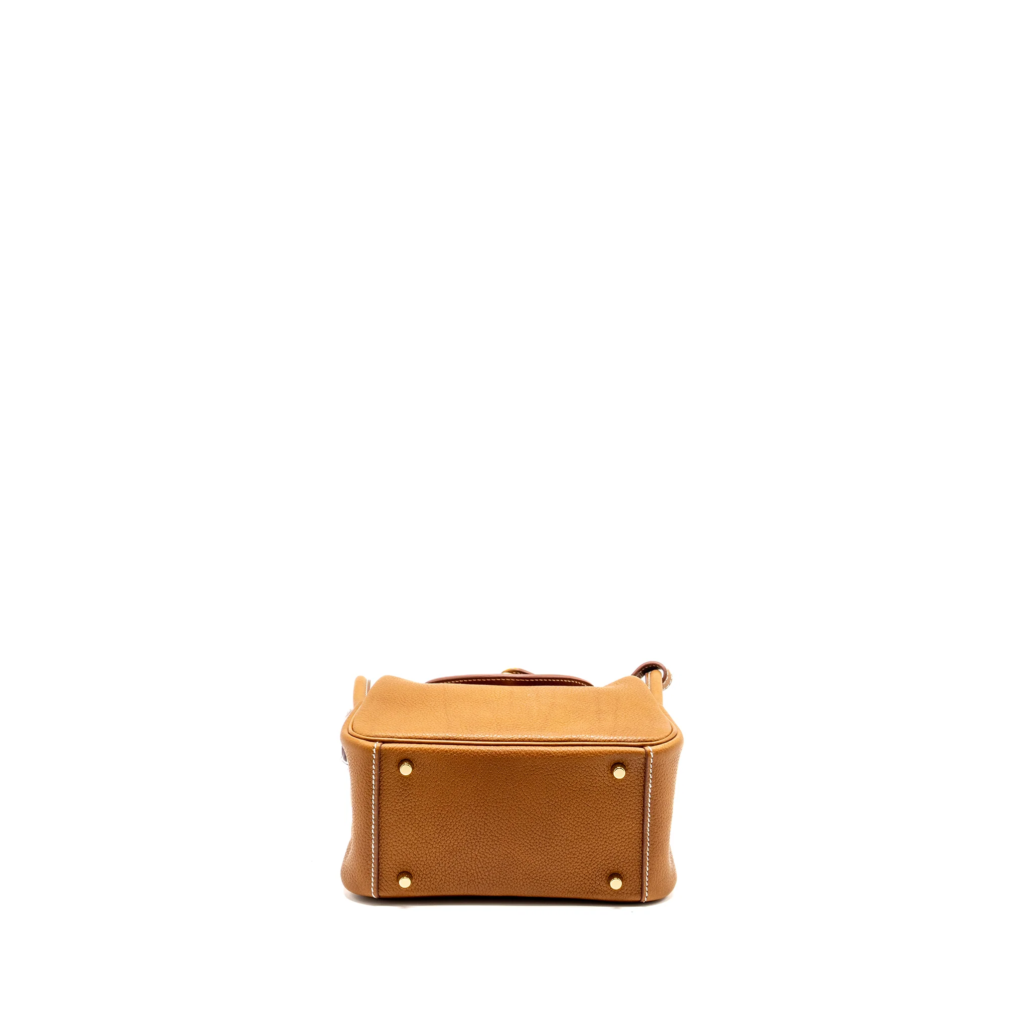 Hermes mini Lindy Barenia Faubourg Fauve GHW Stamp B - Image 6
