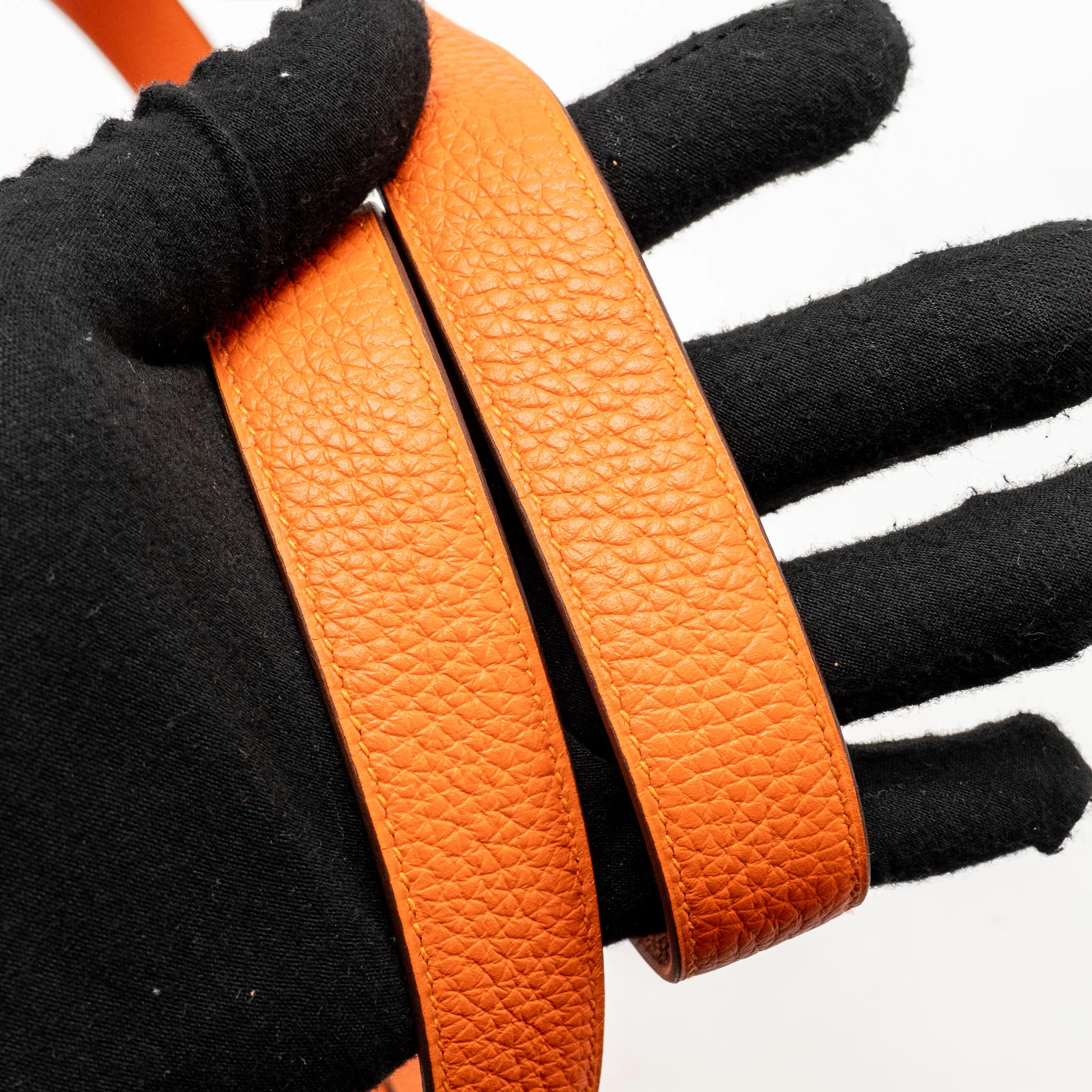 Hermes Mini Lindy Clemence 9J Feu SHW Stamp Y - Image 18