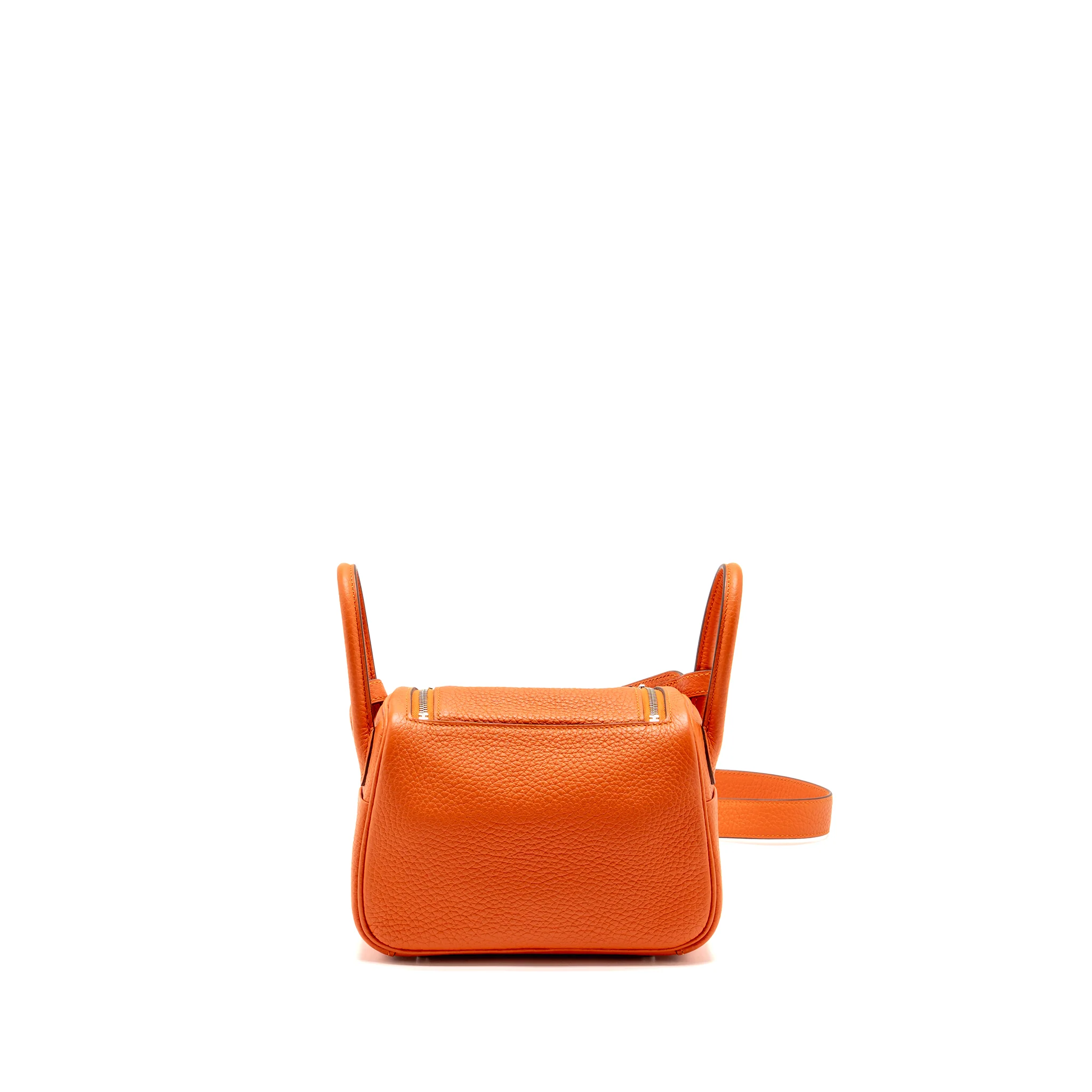 Hermes Mini Lindy Clemence 9J Feu SHW Stamp Y - Image 2
