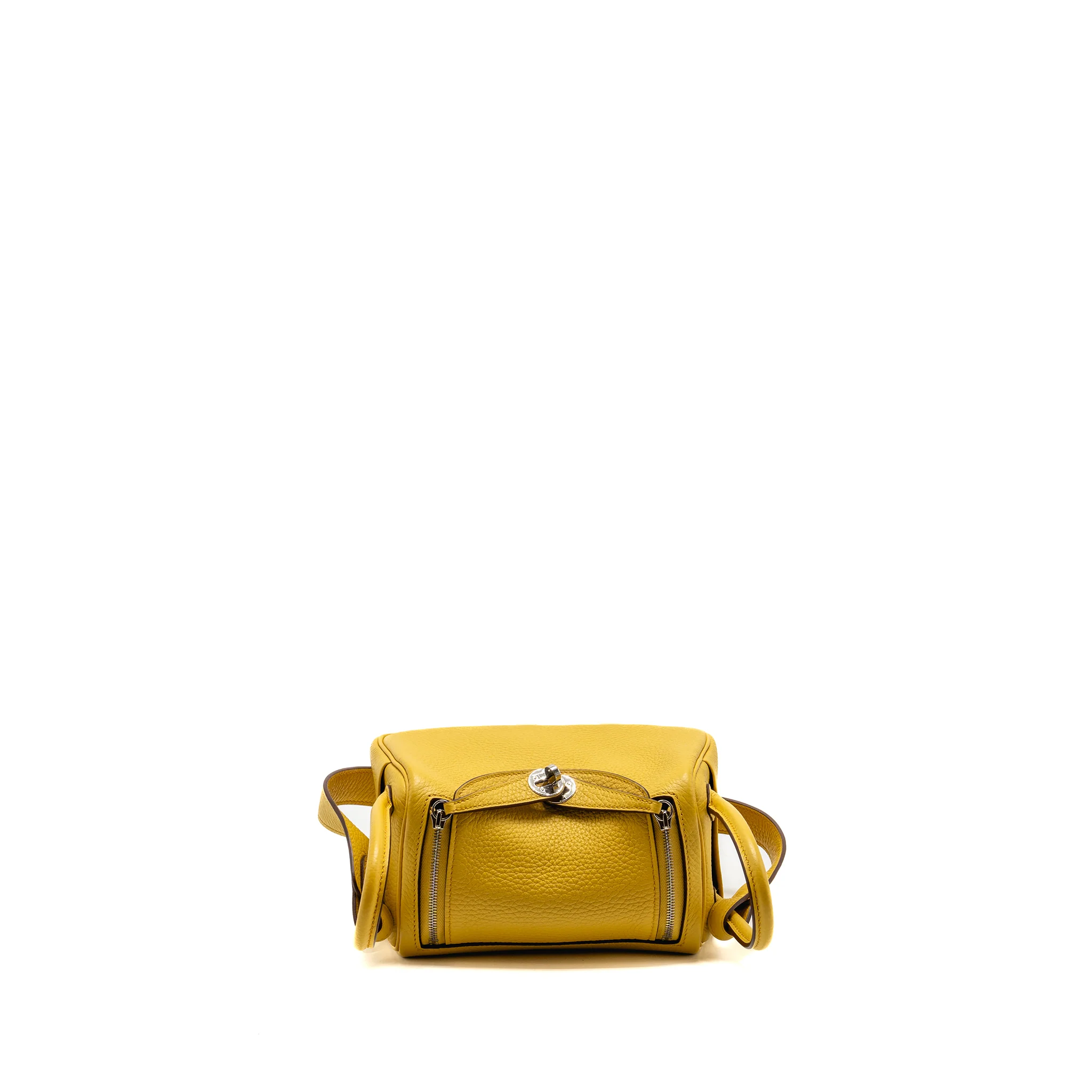Hermes Mini Lindy Clemence B4 Sun SHW Stamp B - Image 5