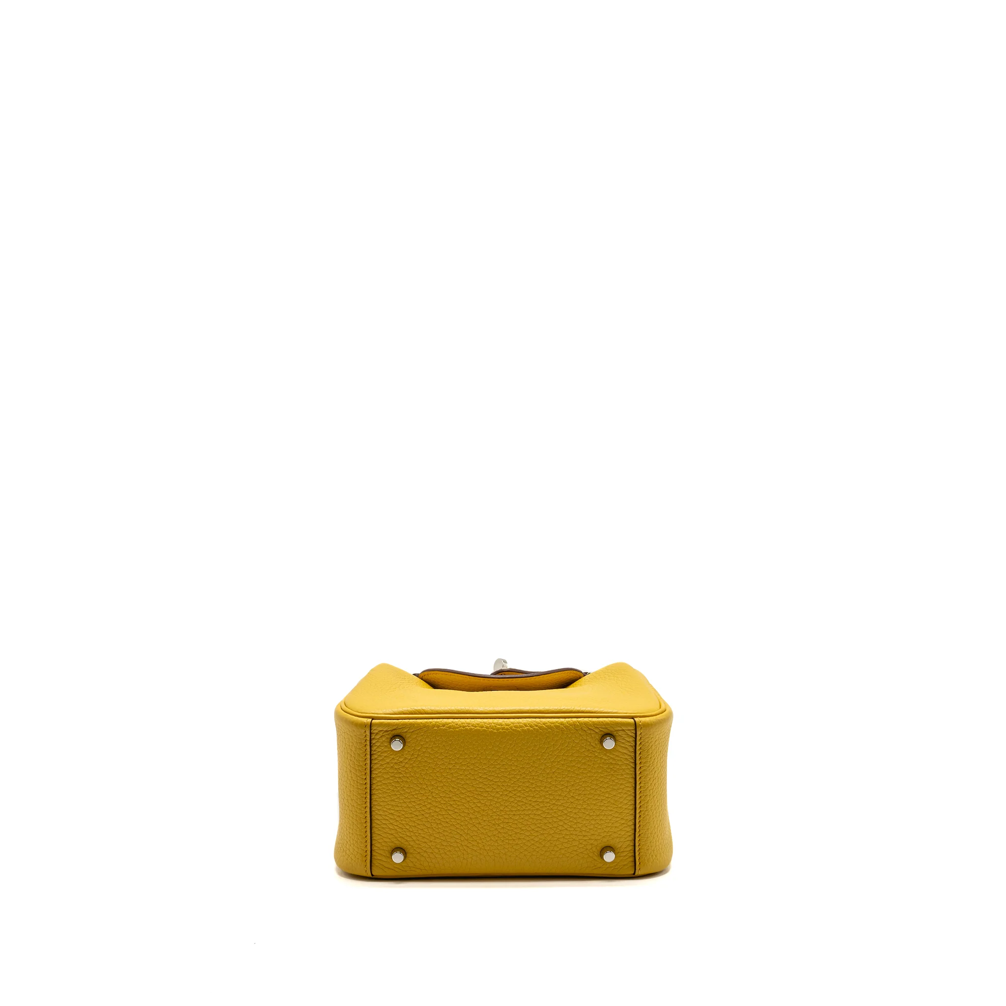 Hermes Mini Lindy Clemence B4 Sun SHW Stamp B - Image 6