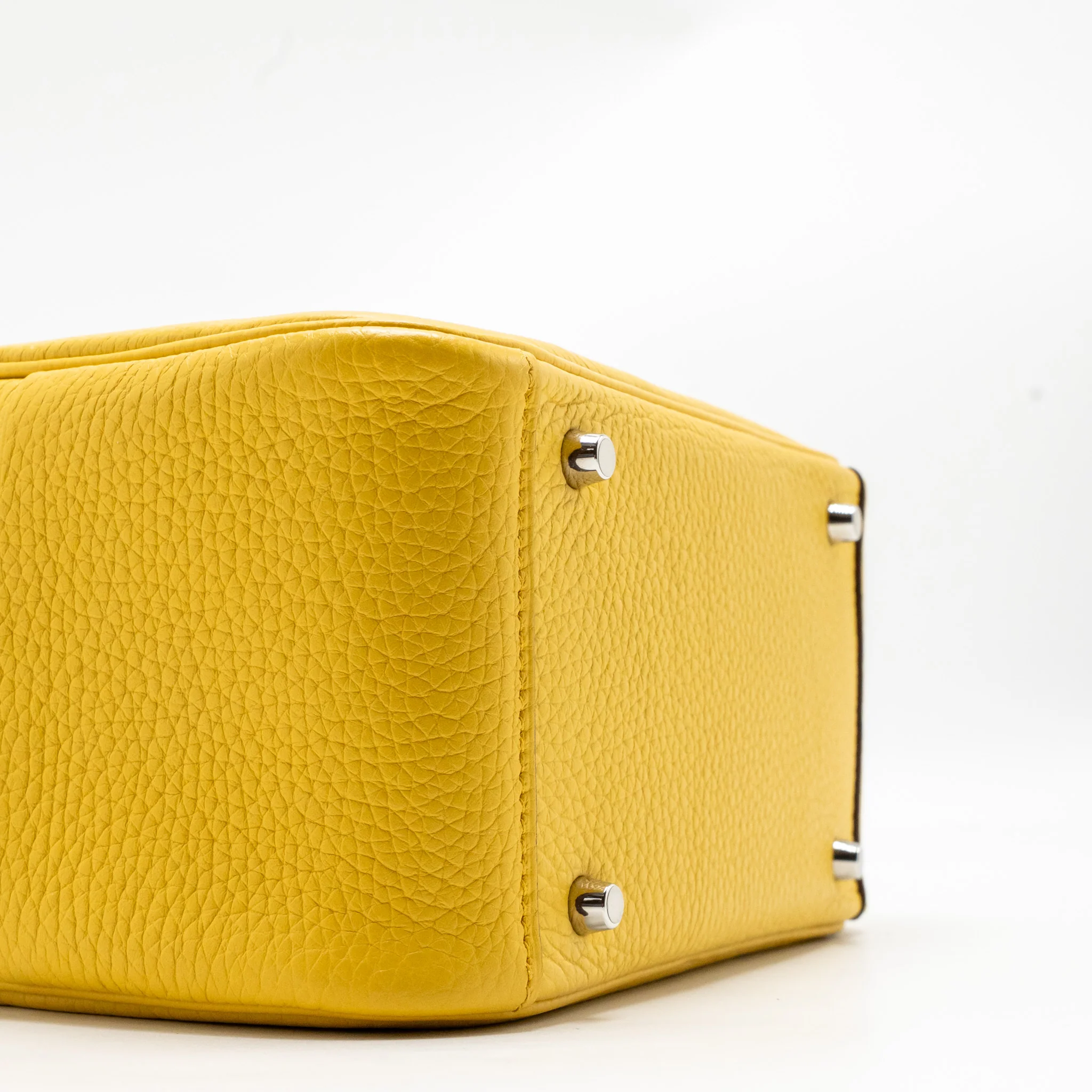 Hermes Mini Lindy Clemence B4 Sun SHW Stamp B - Image 7