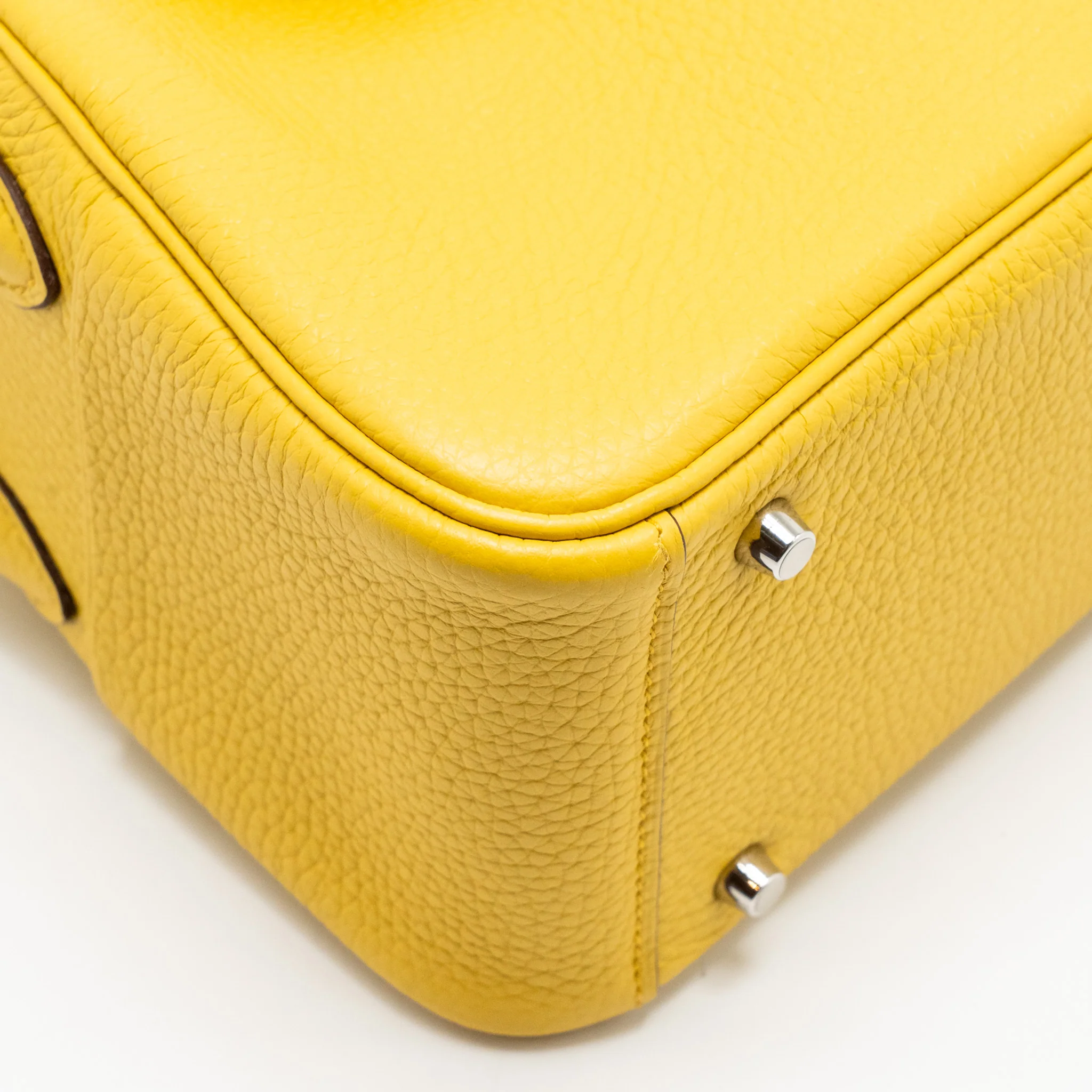 Hermes Mini Lindy Clemence B4 Sun SHW Stamp B - Image 9