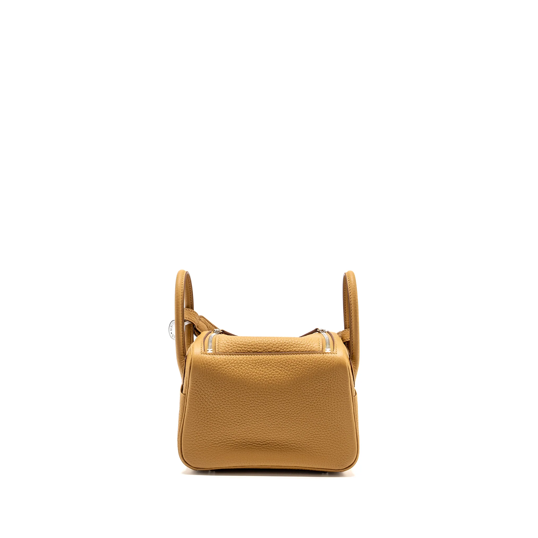Hermes Mini Lindy Clemence Biscuit SHW Stamp B - Image 2