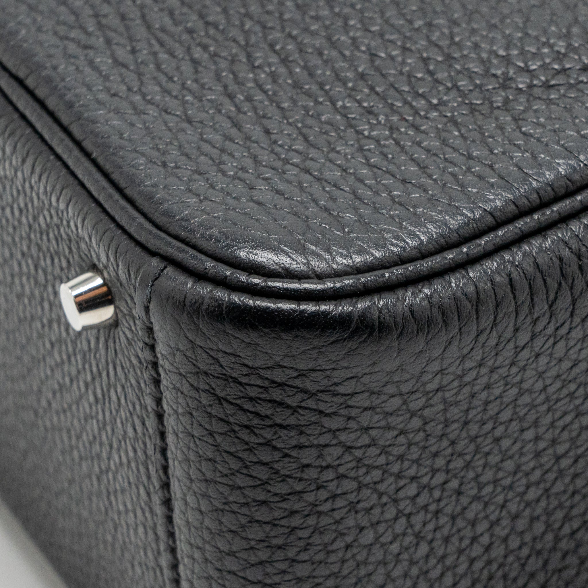 Hermes mini lindy clemence black SHW stamp W - Image 12
