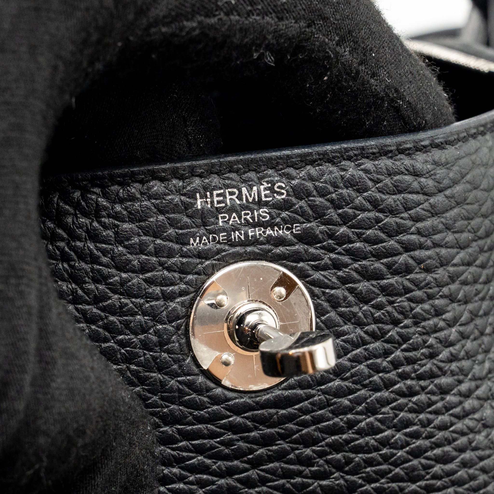 Hermes mini lindy clemence black SHW stamp W - Image 15