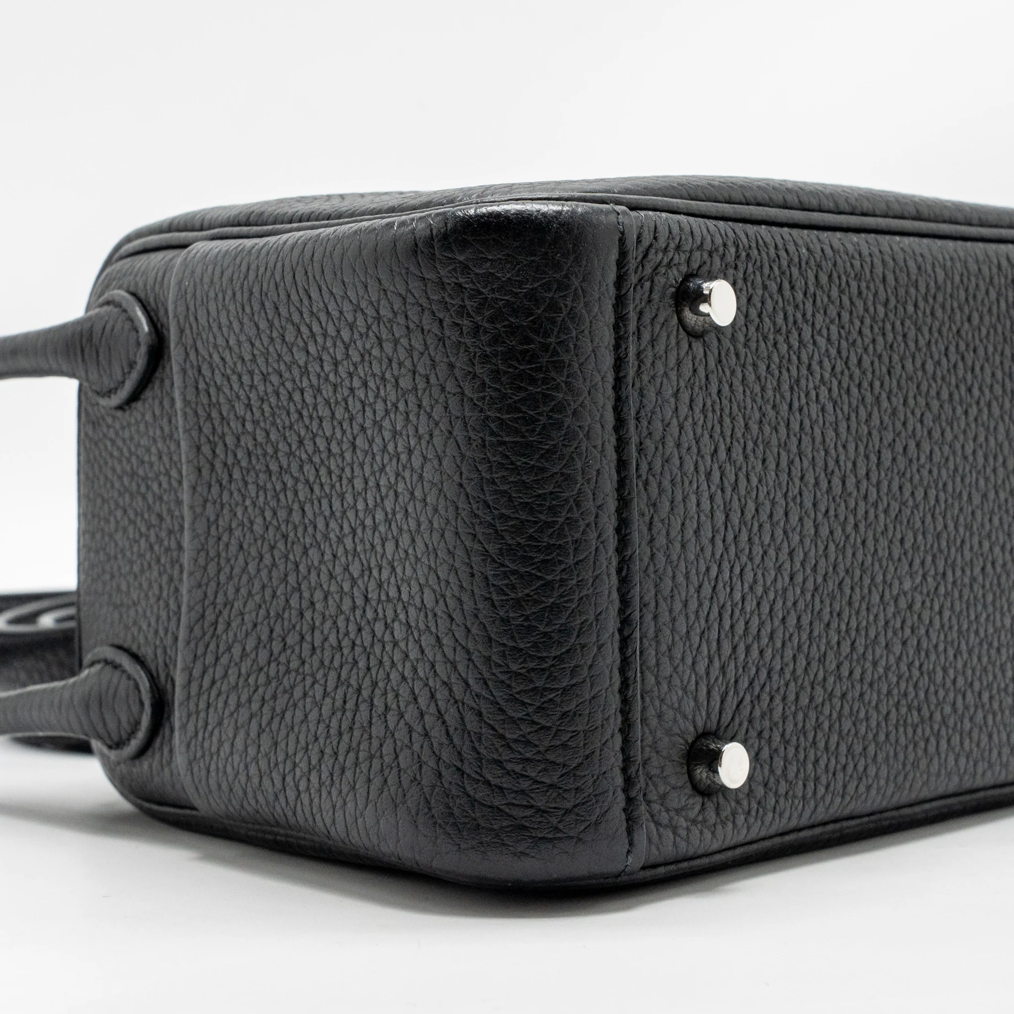 Hermes mini lindy clemence black SHW stamp W - Image 7