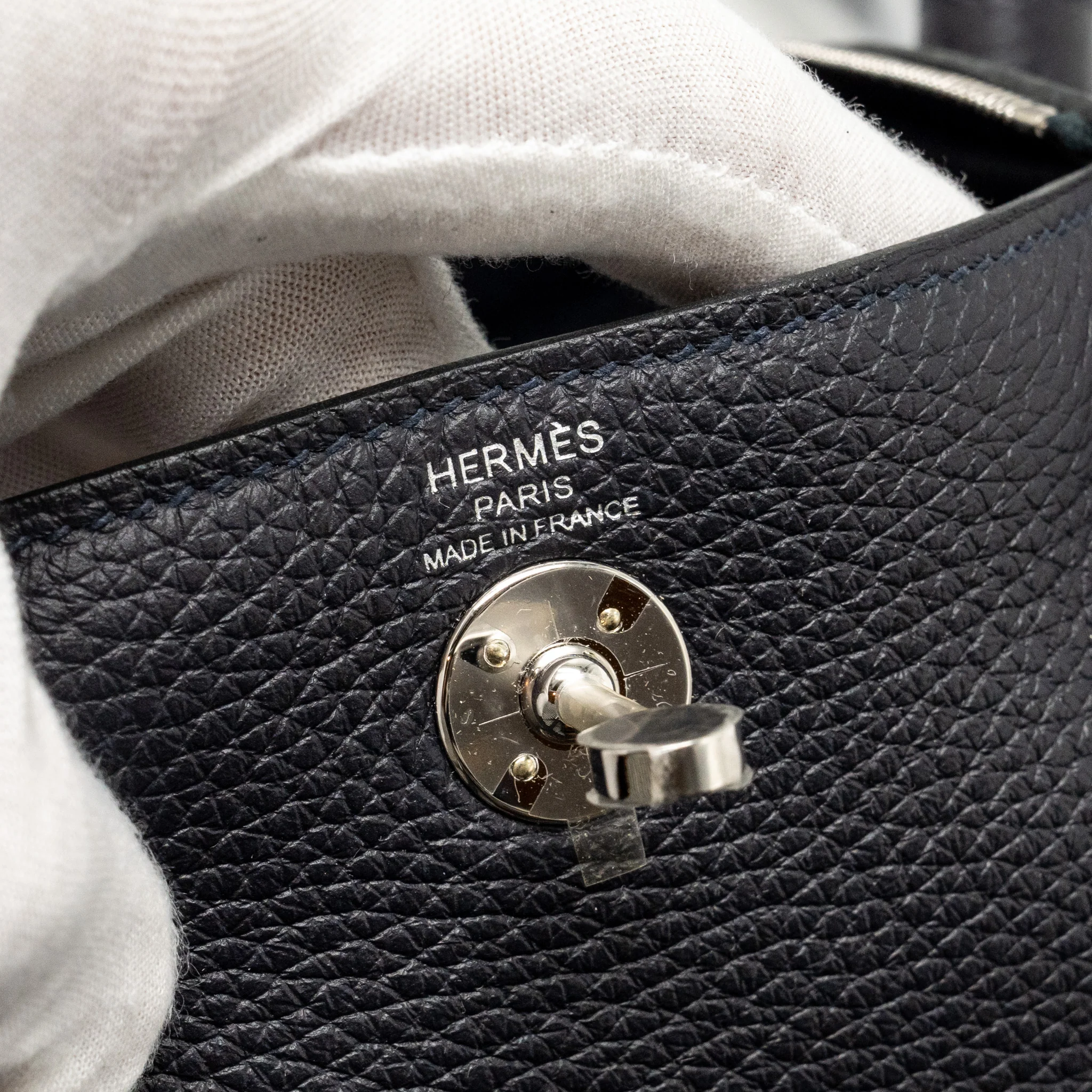 Hermes Mini Lindy Clemence Caban SHW Stamp U - Image 14