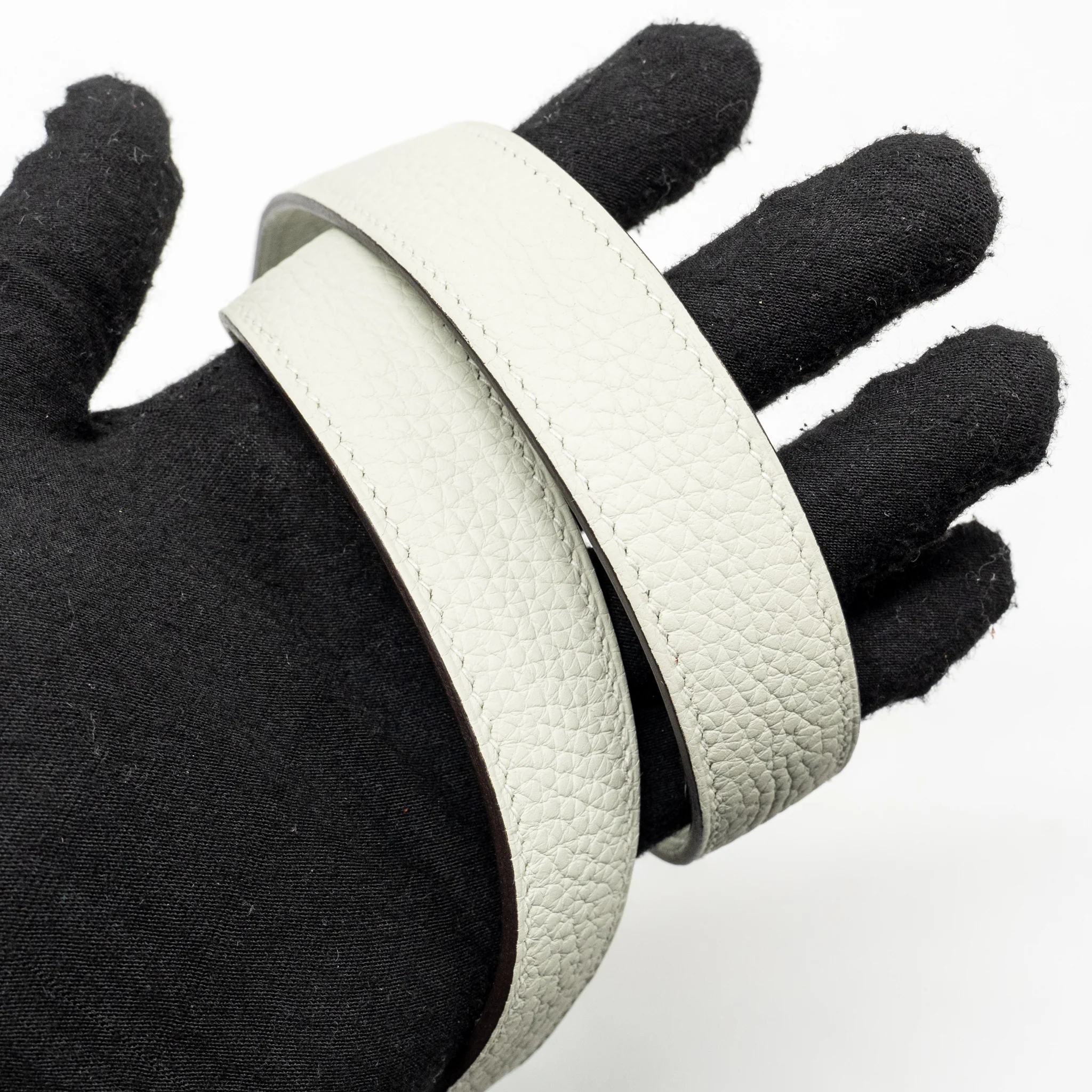 Hermes Mini Lindy Clemence Gris Neve SHW stamp B - Image 17