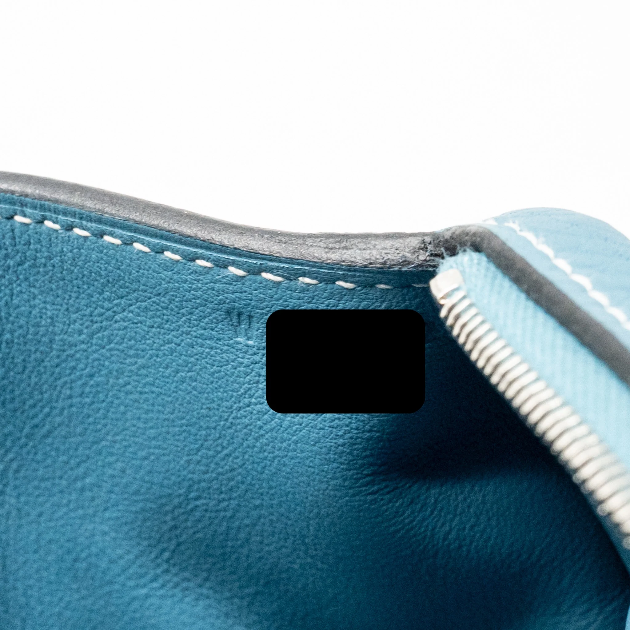 HERMES Mini Lindy Clemence New Blue Jean SHW Stamp W - Image 16