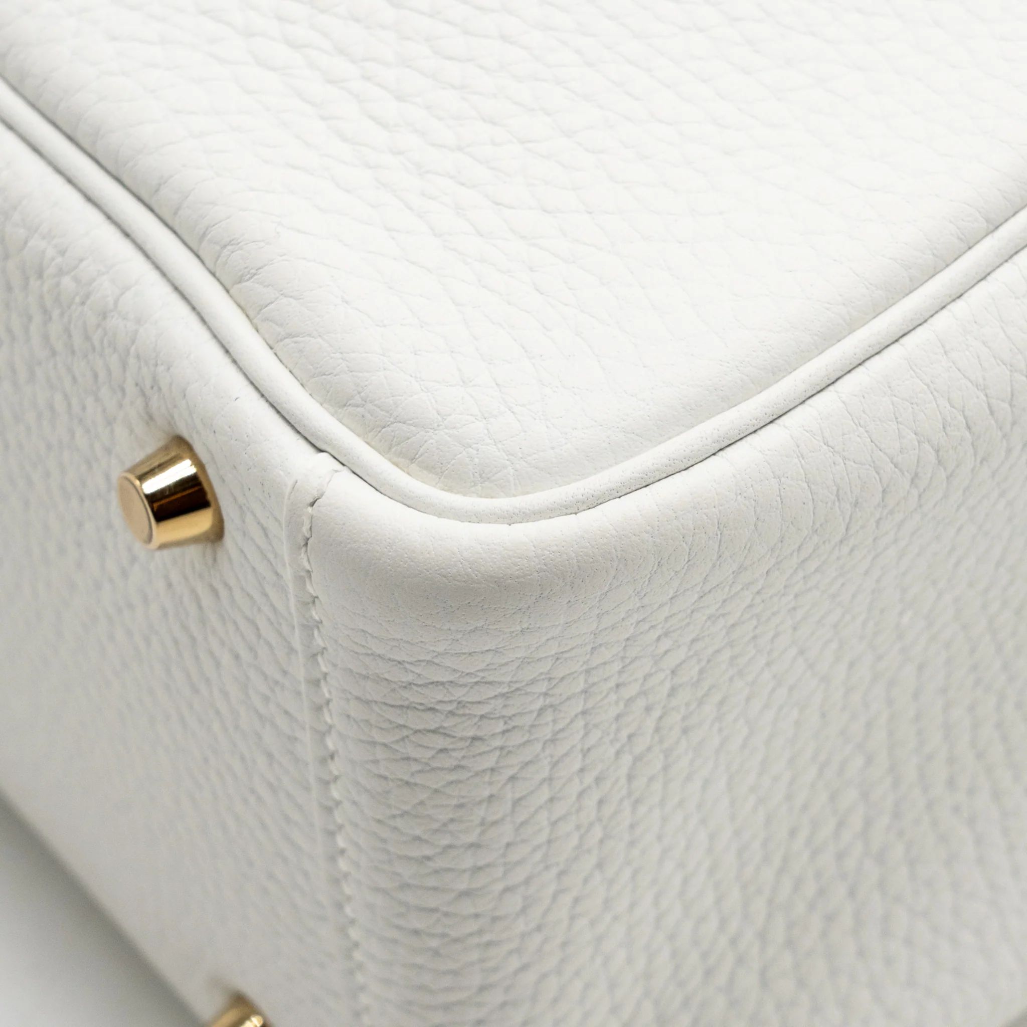 Hermes Mini Lindy clemence New White GHW stamp W - Image 10