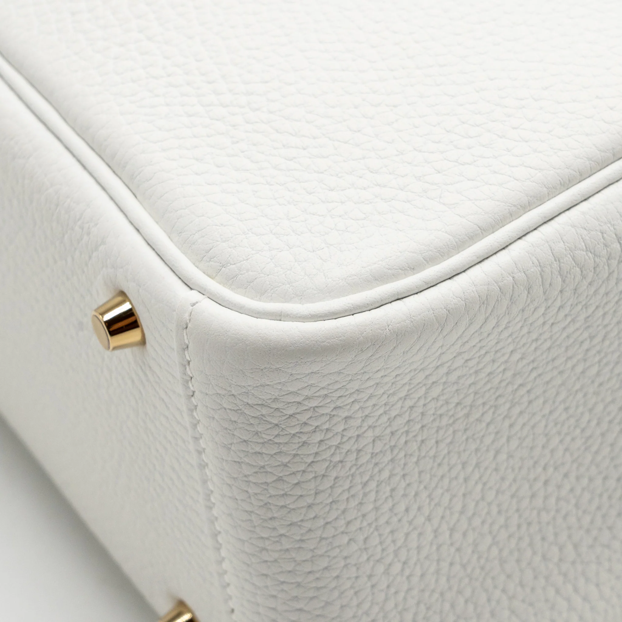 Hermes Mini Lindy clemence New White GHW stamp W - Image 12