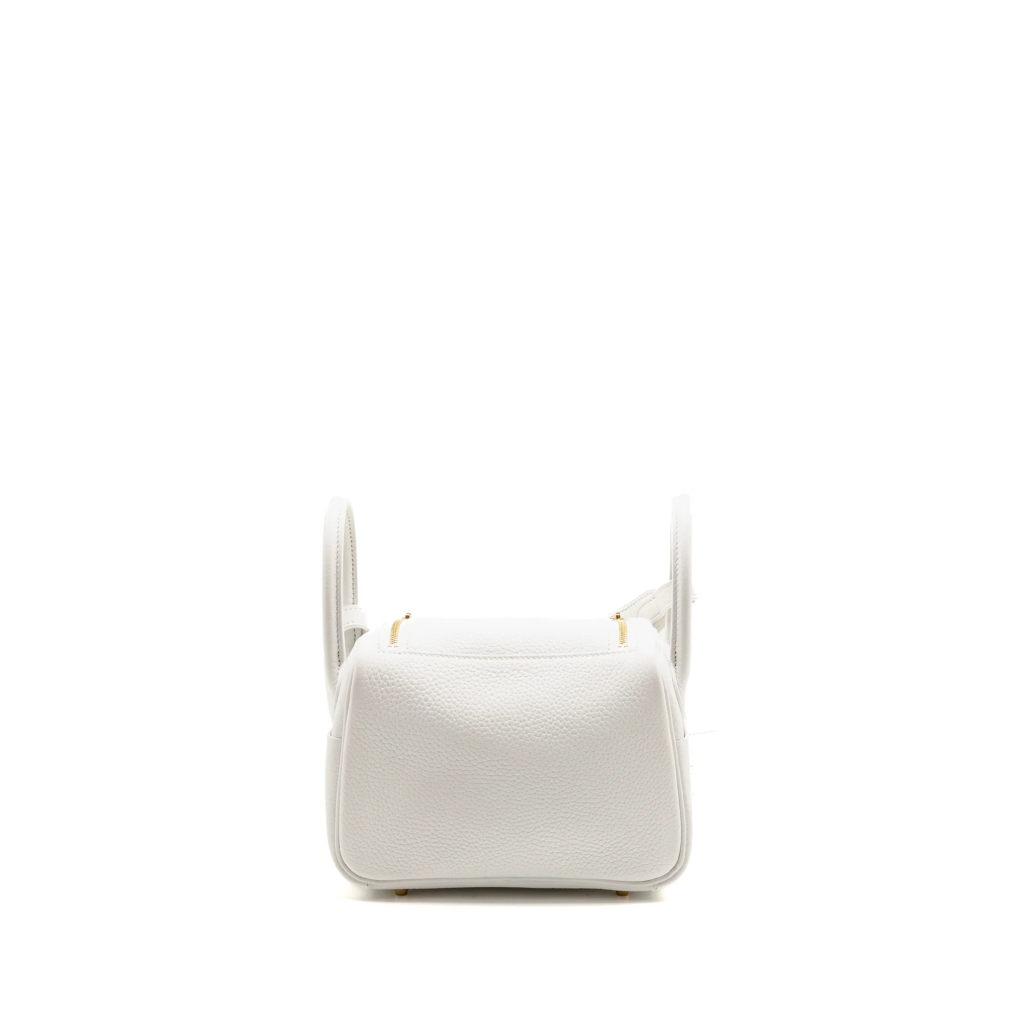 Hermes Mini Lindy clemence New White GHW stamp W - Image 2