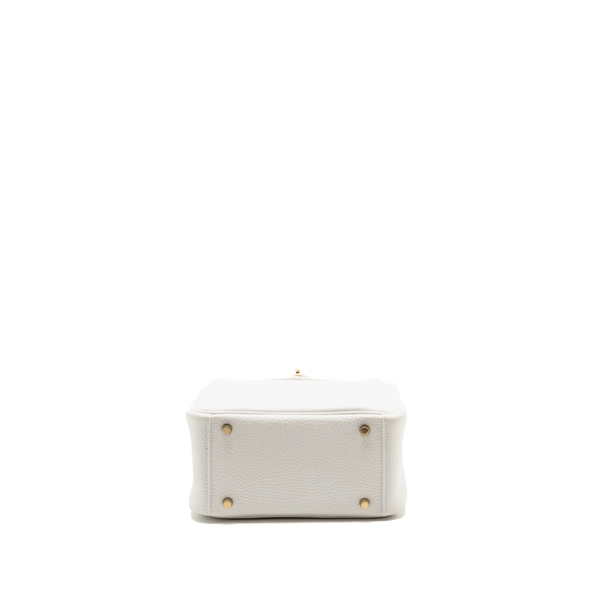 Hermes Mini Lindy clemence New White GHW stamp W - Image 6