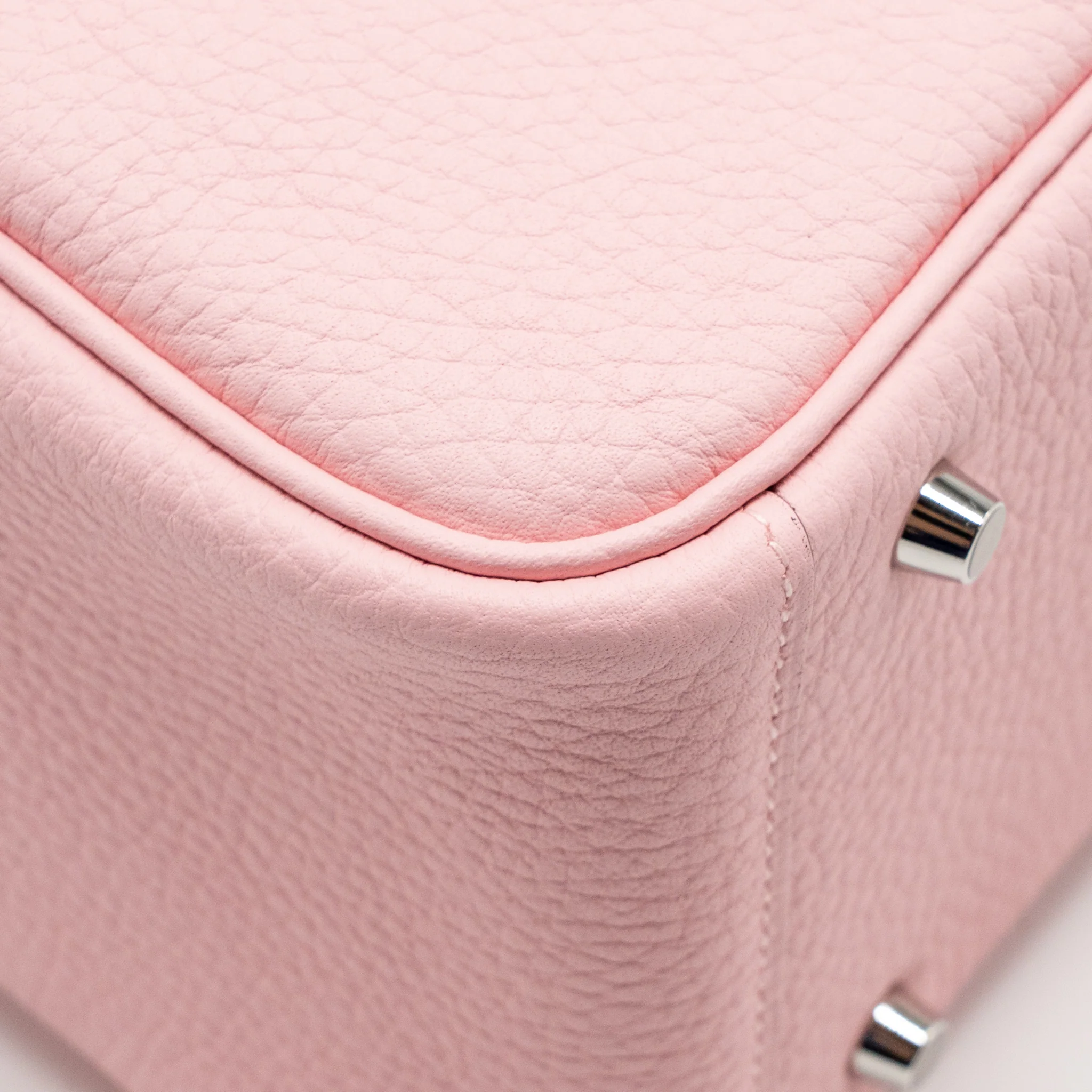 Hermes mini lindy II clemence 3Q rose sakura SHW stamp K - Image 11