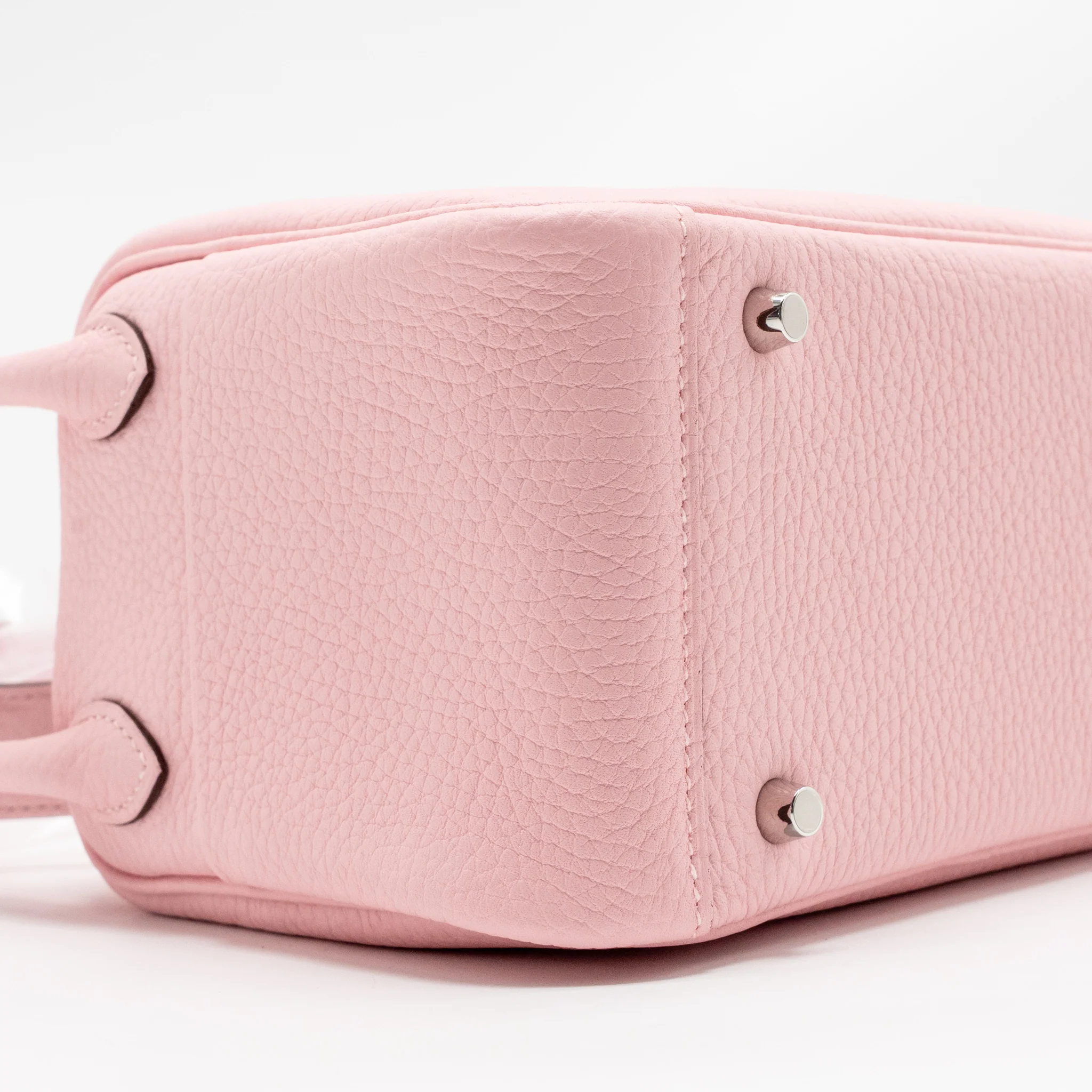 Hermes mini lindy II clemence 3Q rose sakura SHW stamp K - Image 7