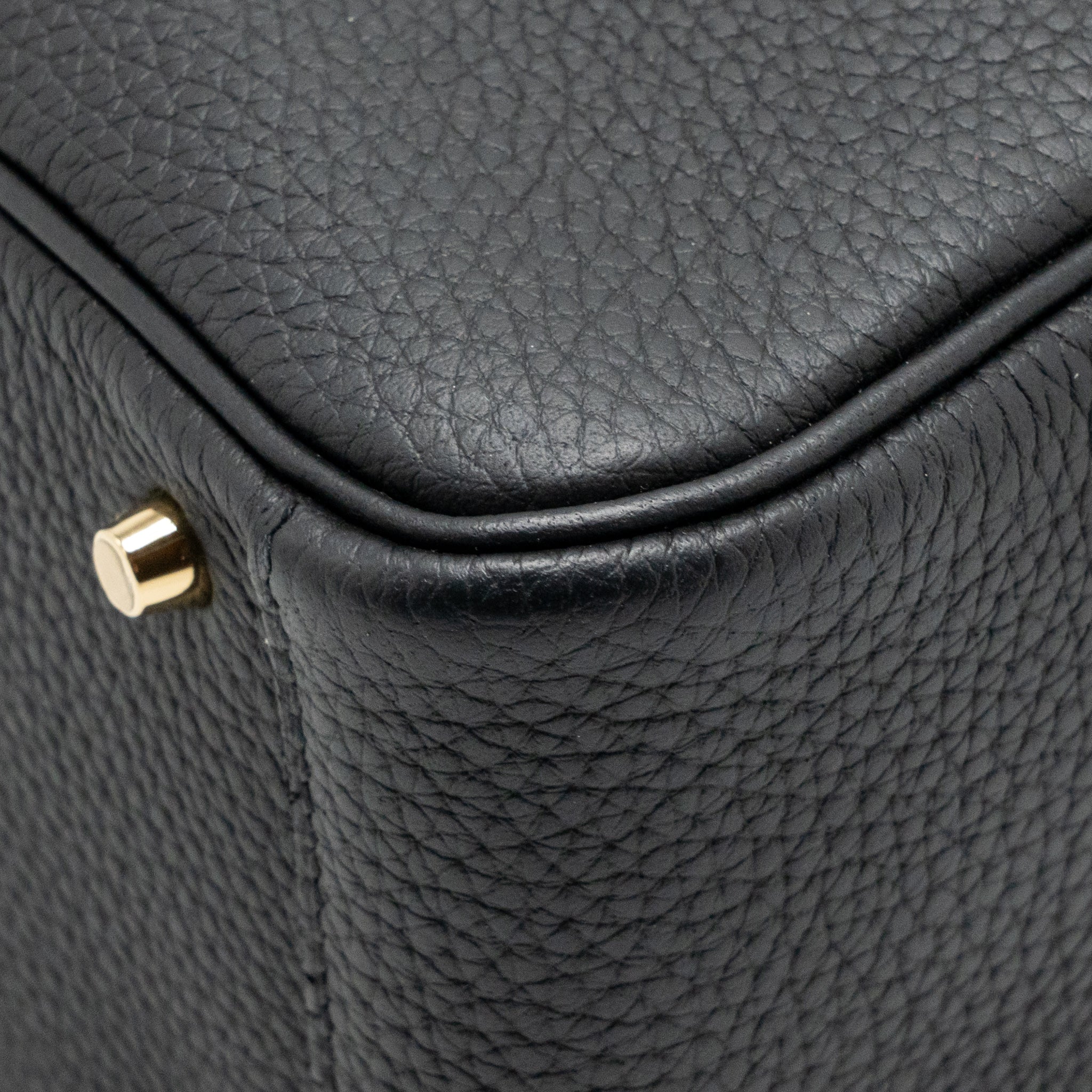 Hermes mini lindy II Clemence black GHW stamp K - Image 10