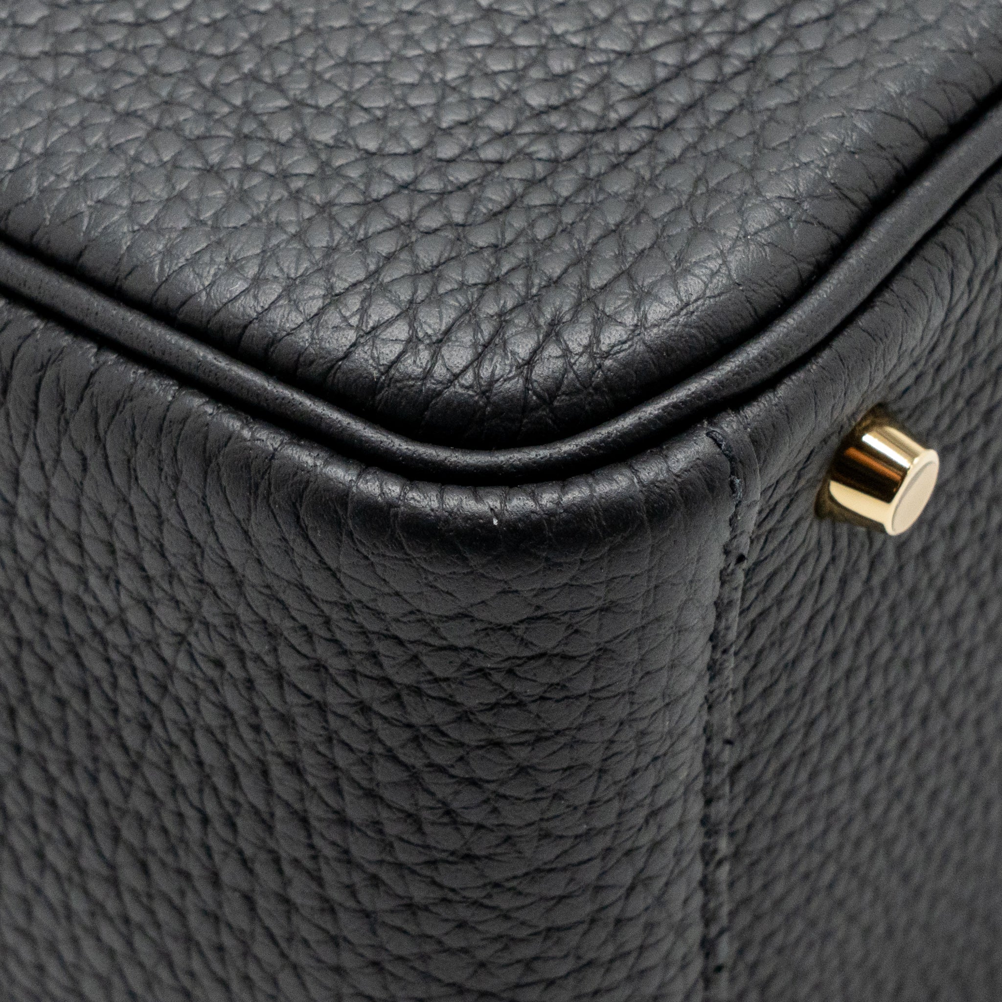 Hermes mini lindy II Clemence black GHW stamp K - Image 11
