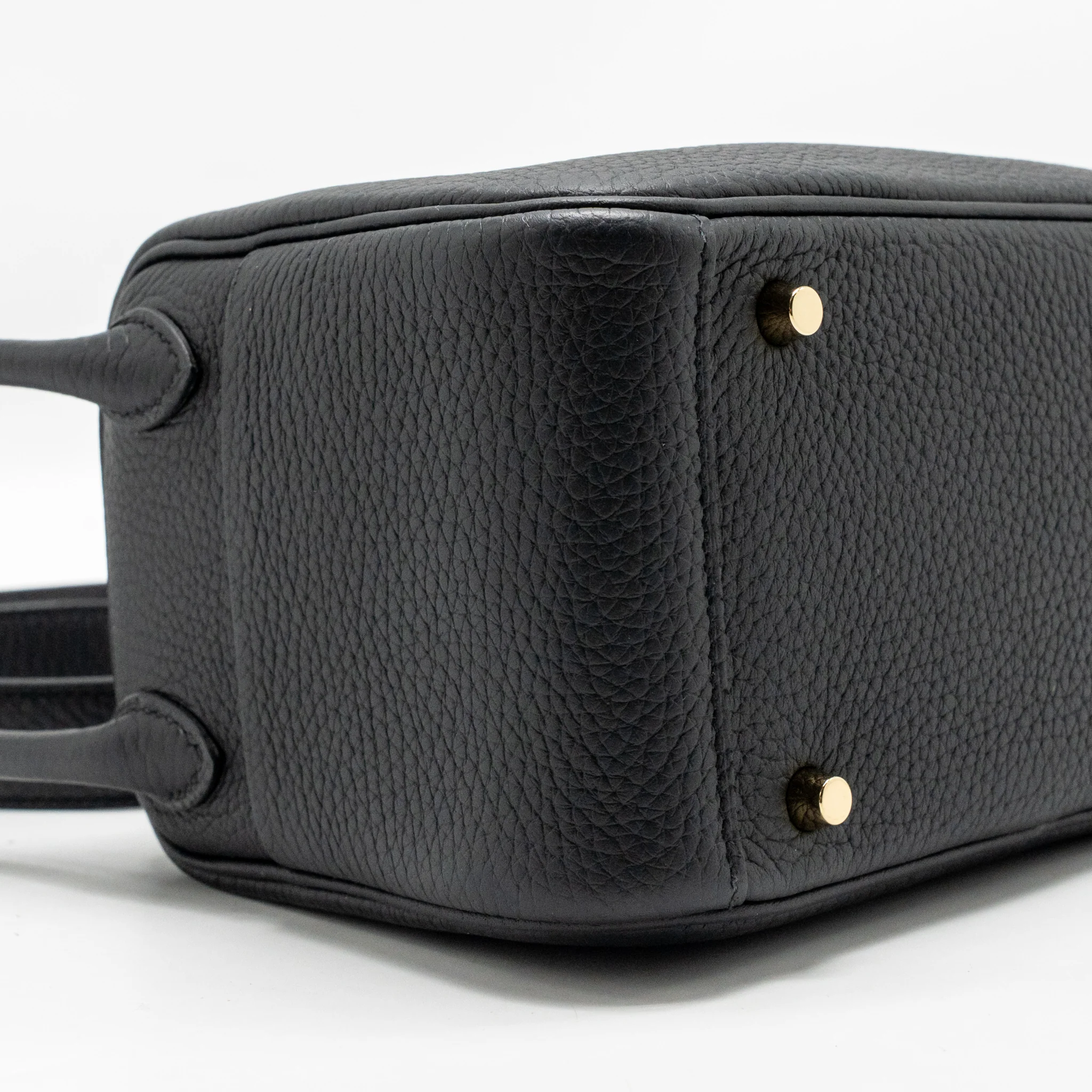 Hermes mini lindy II Clemence black GHW stamp K - Image 7