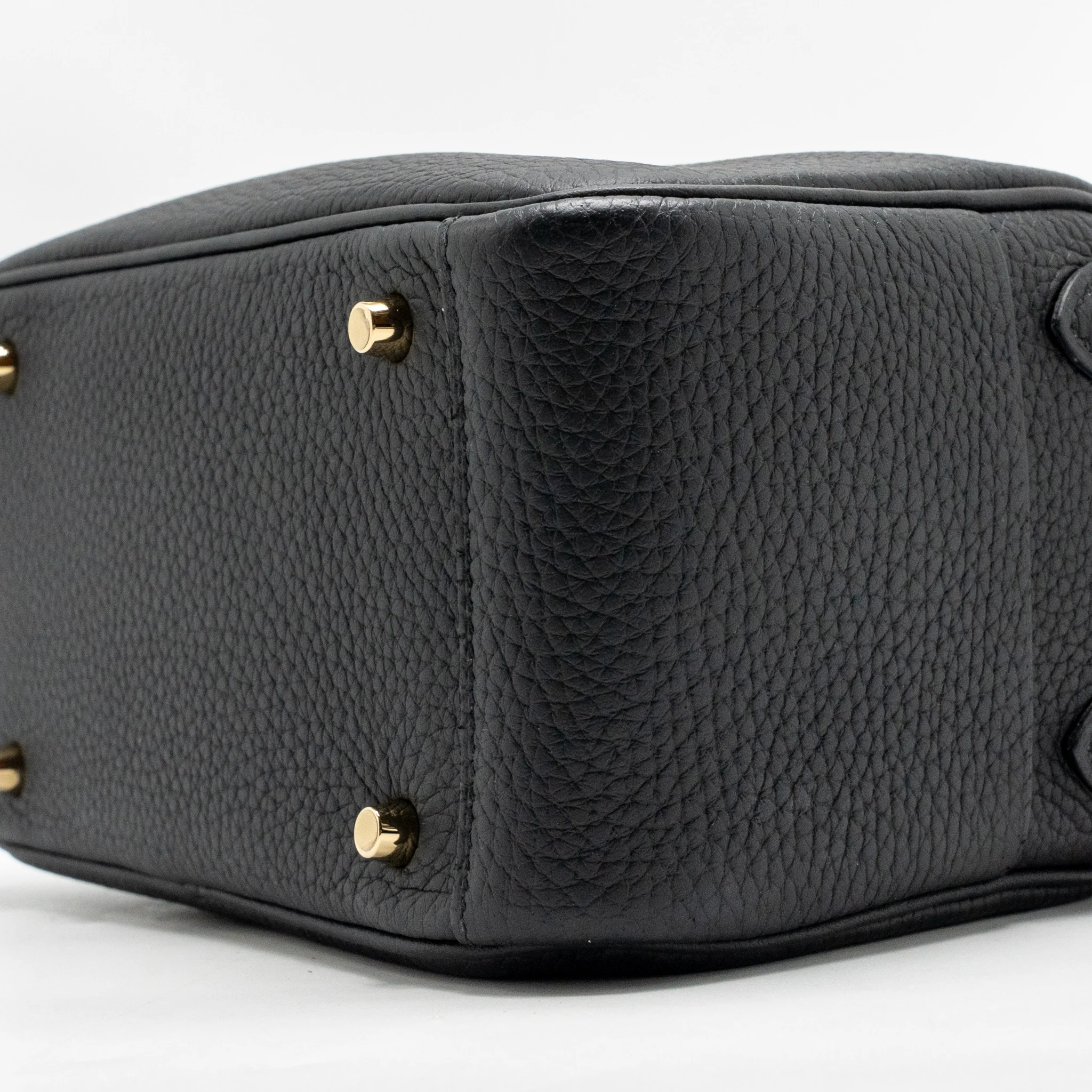 Hermes mini lindy II Clemence black GHW stamp K - Image 8