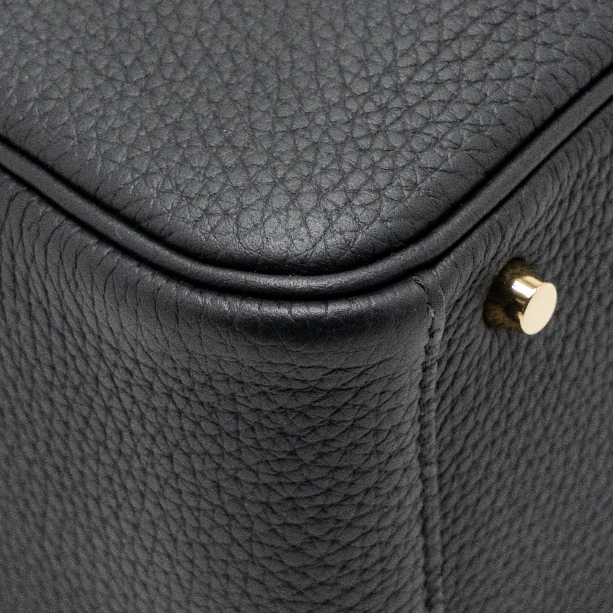 Hermes mini lindy II Clemence black GHW stamp K - Image 9