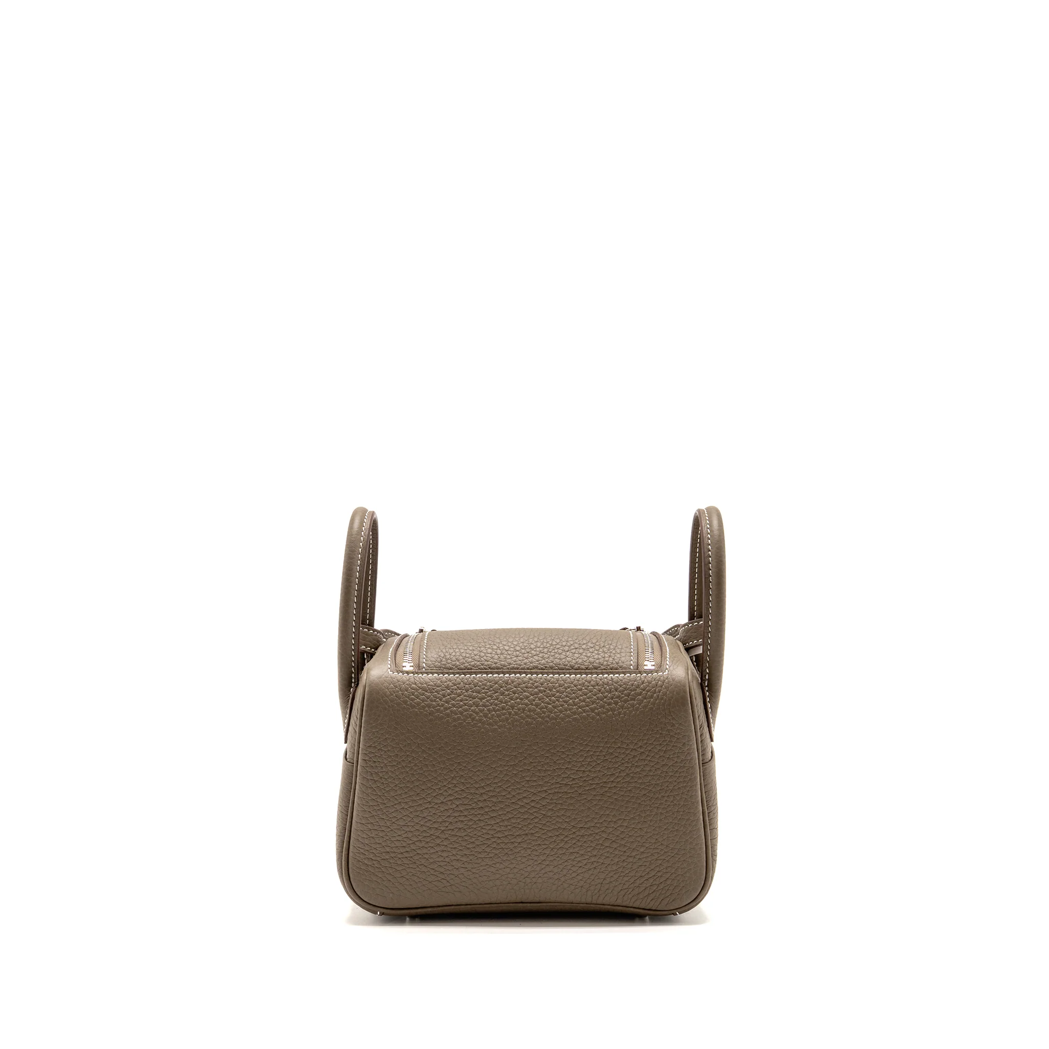 Hermes Mini Lindy II clemence etoupe SHW stamp K - Image 2