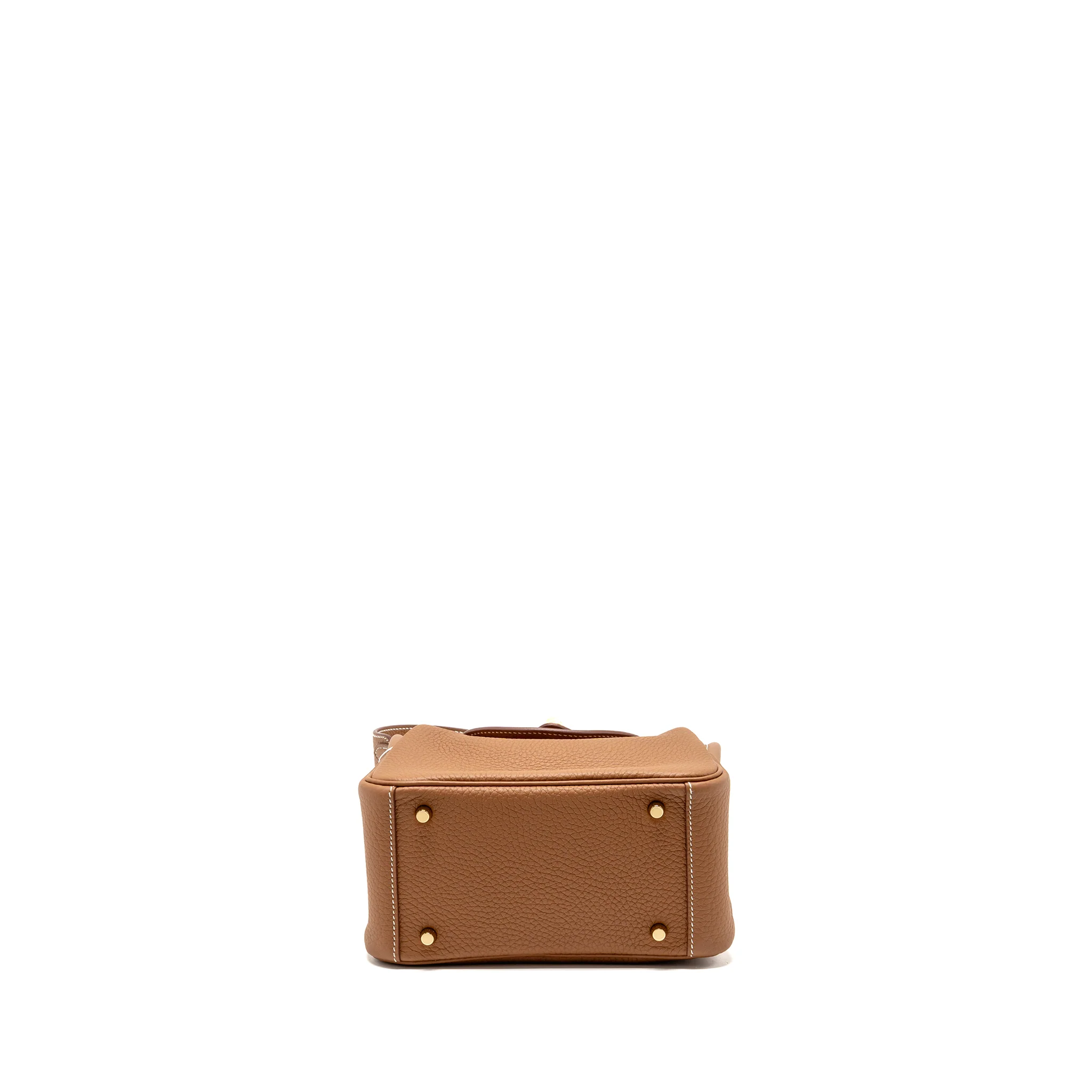 Hermes Mini Lindy II Clemence gold GHW Stamp K - Image 6