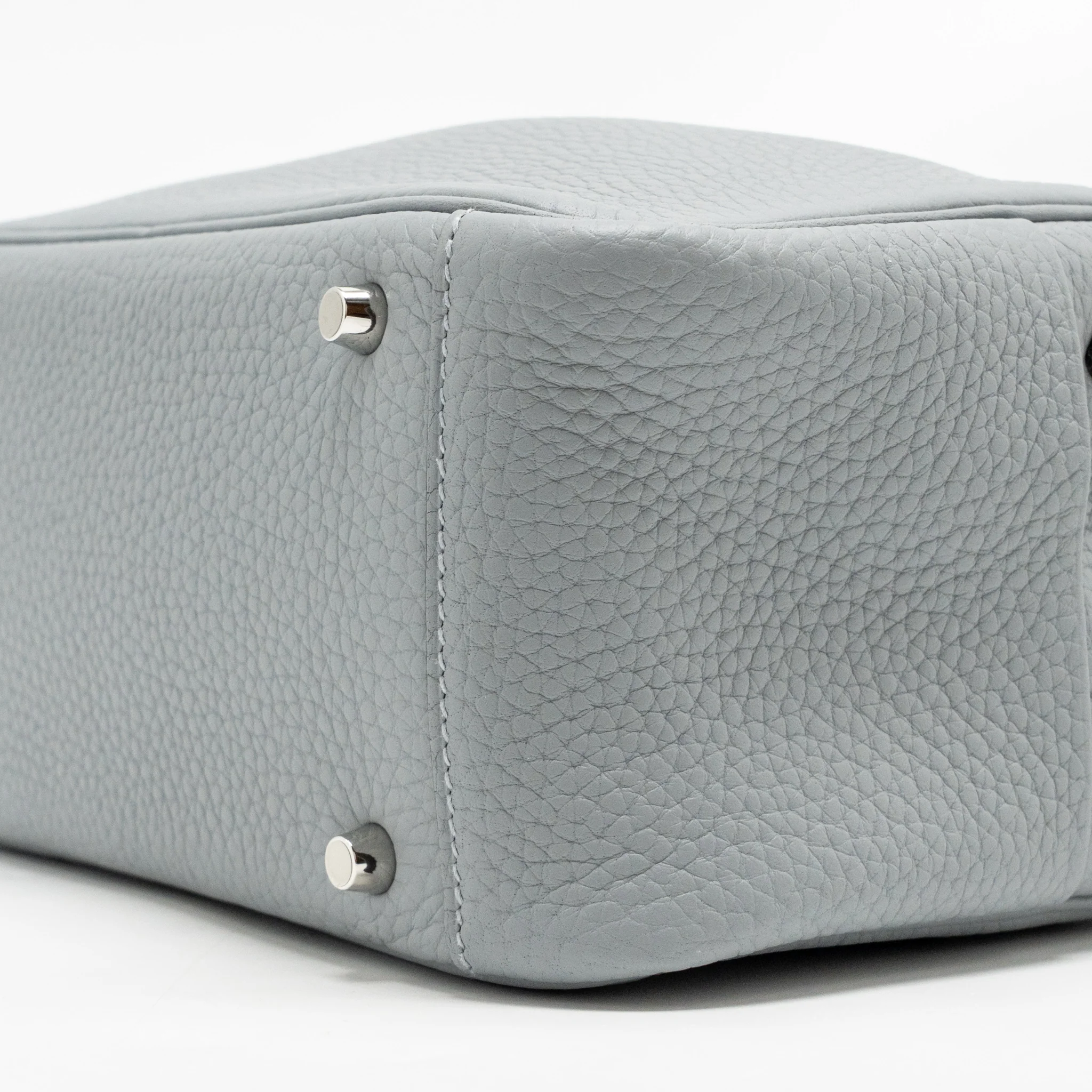 Hermes mini lindy II clemence gris pantin SHW stamp K - Image 8