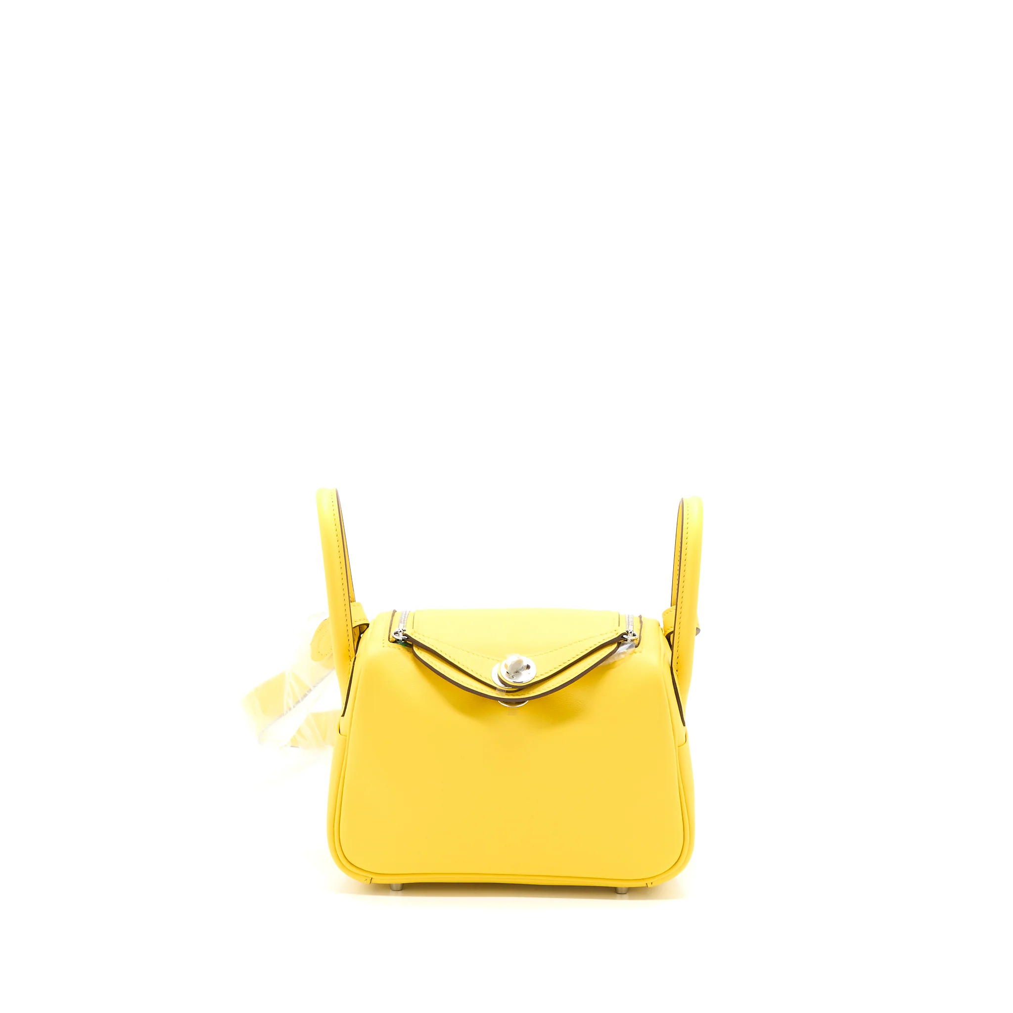 Hermes Mini Lindy Swift 9O Jaune De Naples SHW Stamp U