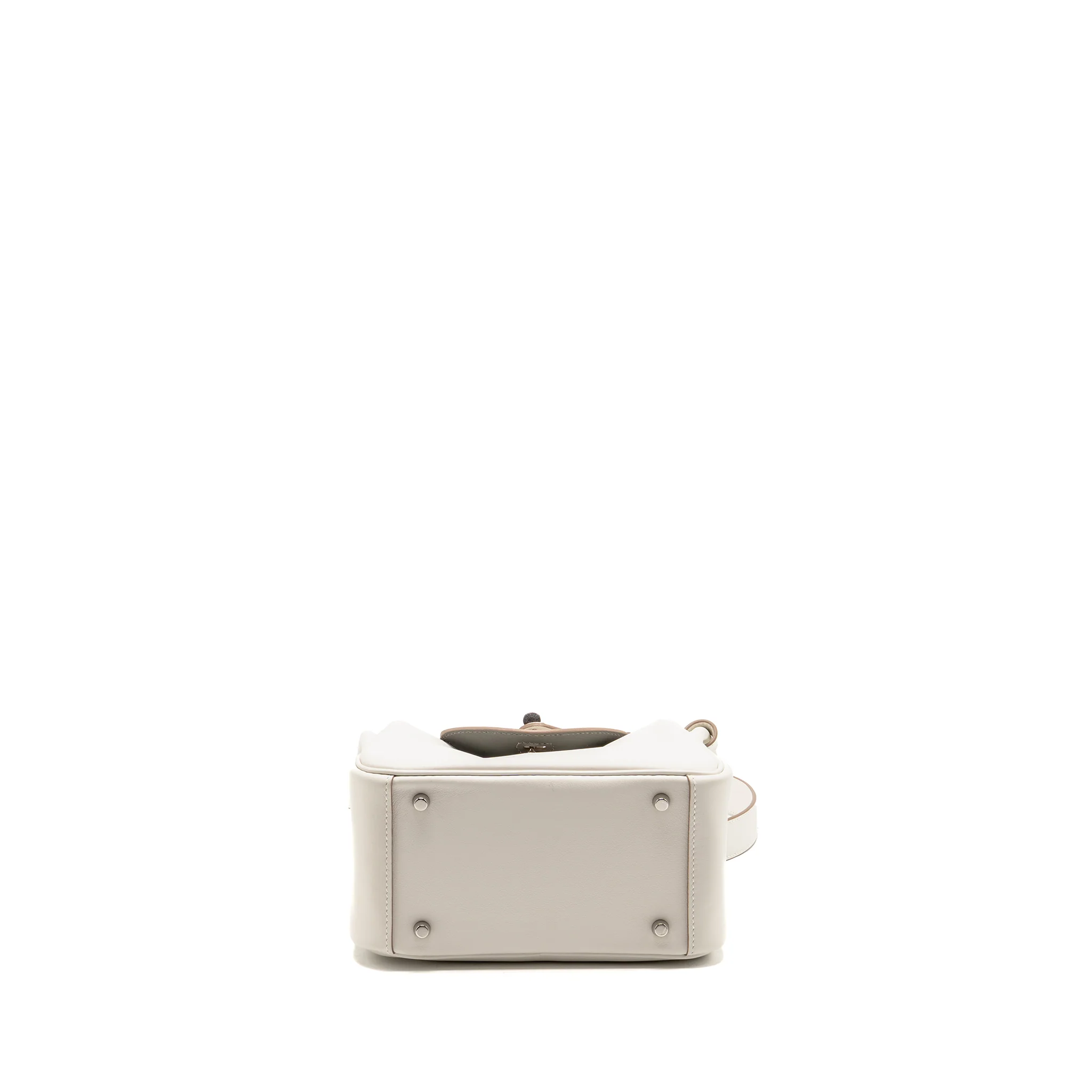 Hermes Mini Lindy Swift gris pale / gris Meyer SHW stamp B - Image 6
