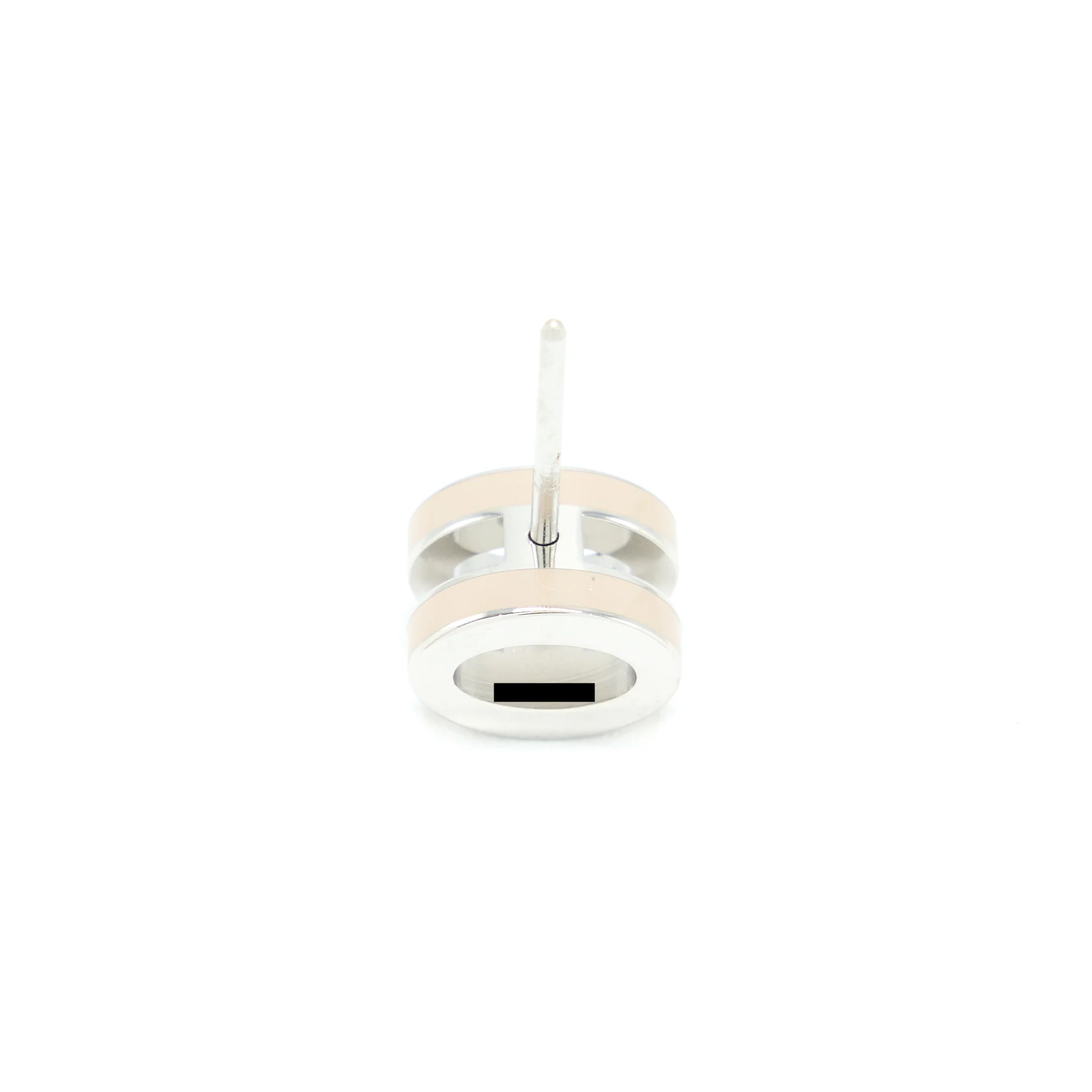 Hermes Mini Pop H Earrings Marron Glacé SHW - Image 4