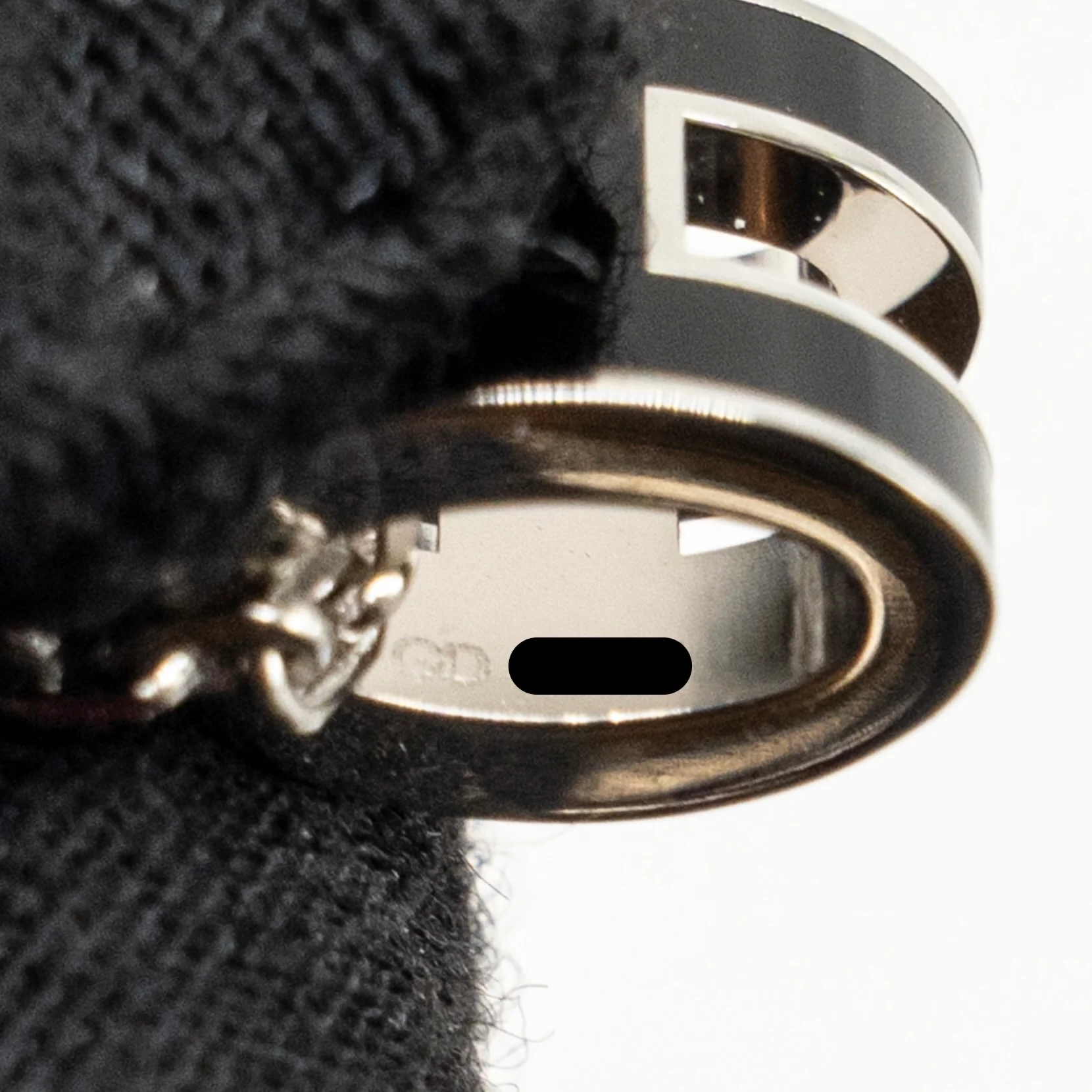 Hermes Mini Pop H Pendant black SHW - Image 5