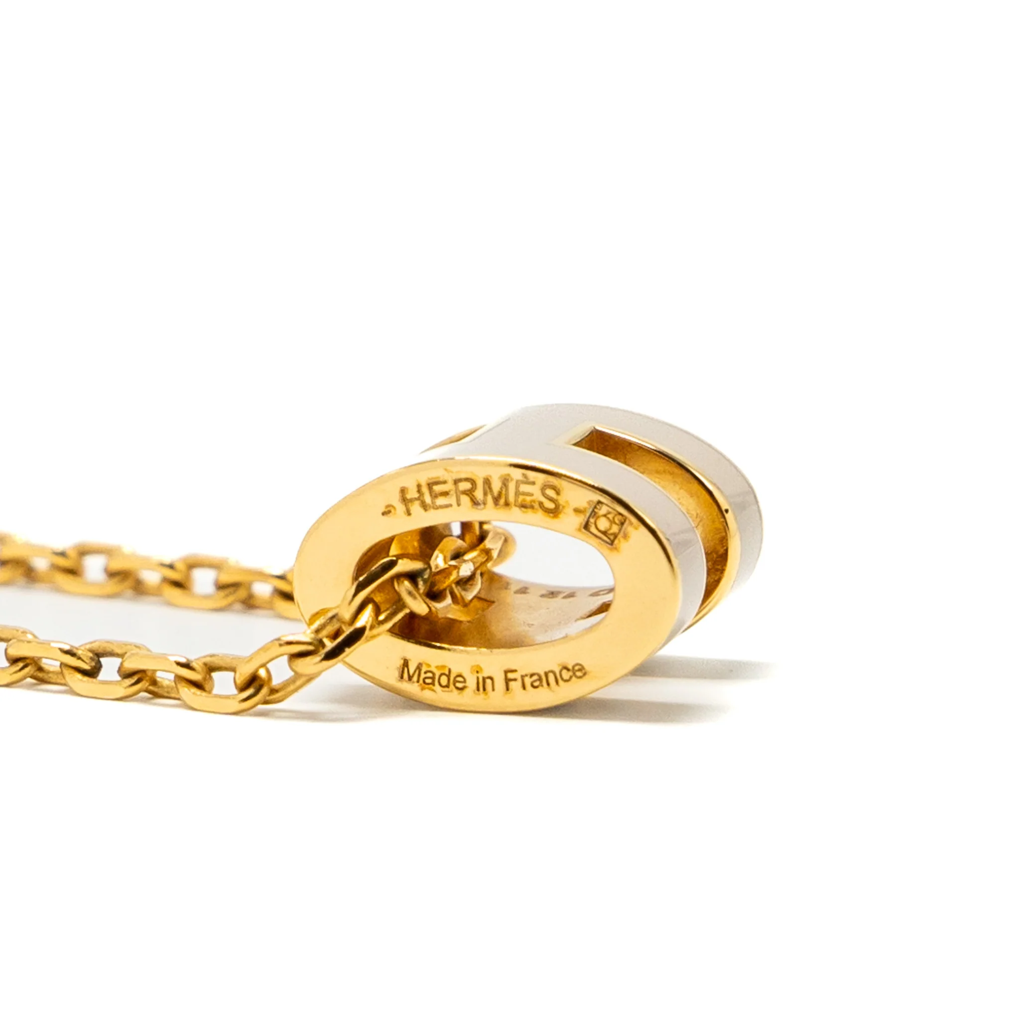 Hermes Mini Pop H Pendant marron glace GHW - Image 3