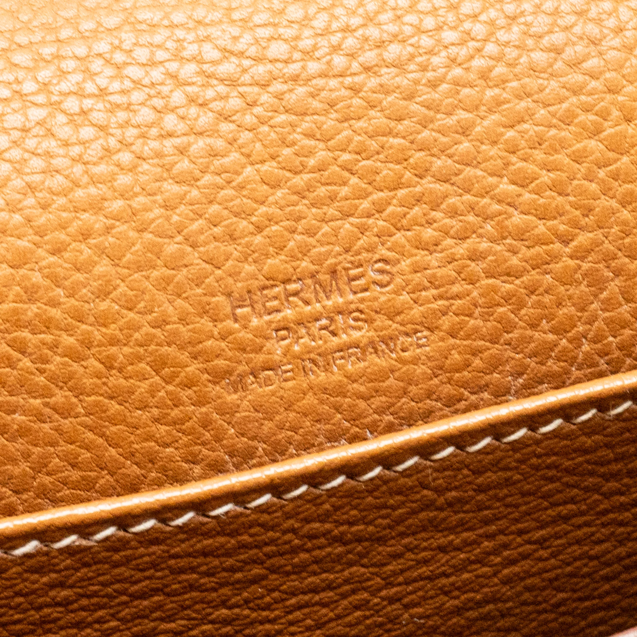 Hermes Mini Roulis Barenia Faubourg 34 Fauve Gold LGHW Stamp D - Image 16