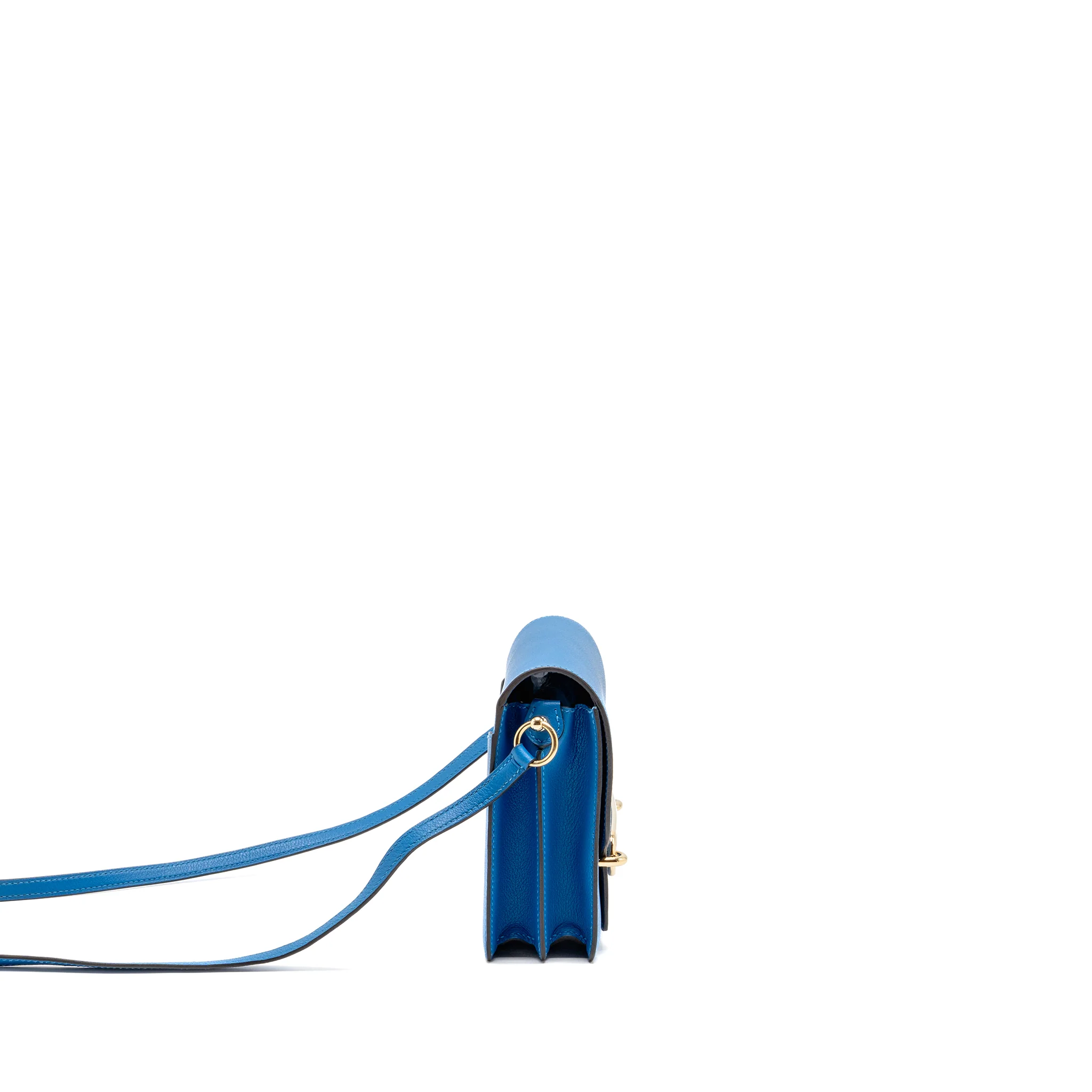 Hermes Mini Roulis Evercolor B3 Bleu Zanzibar GHW Stamp D - Image 3
