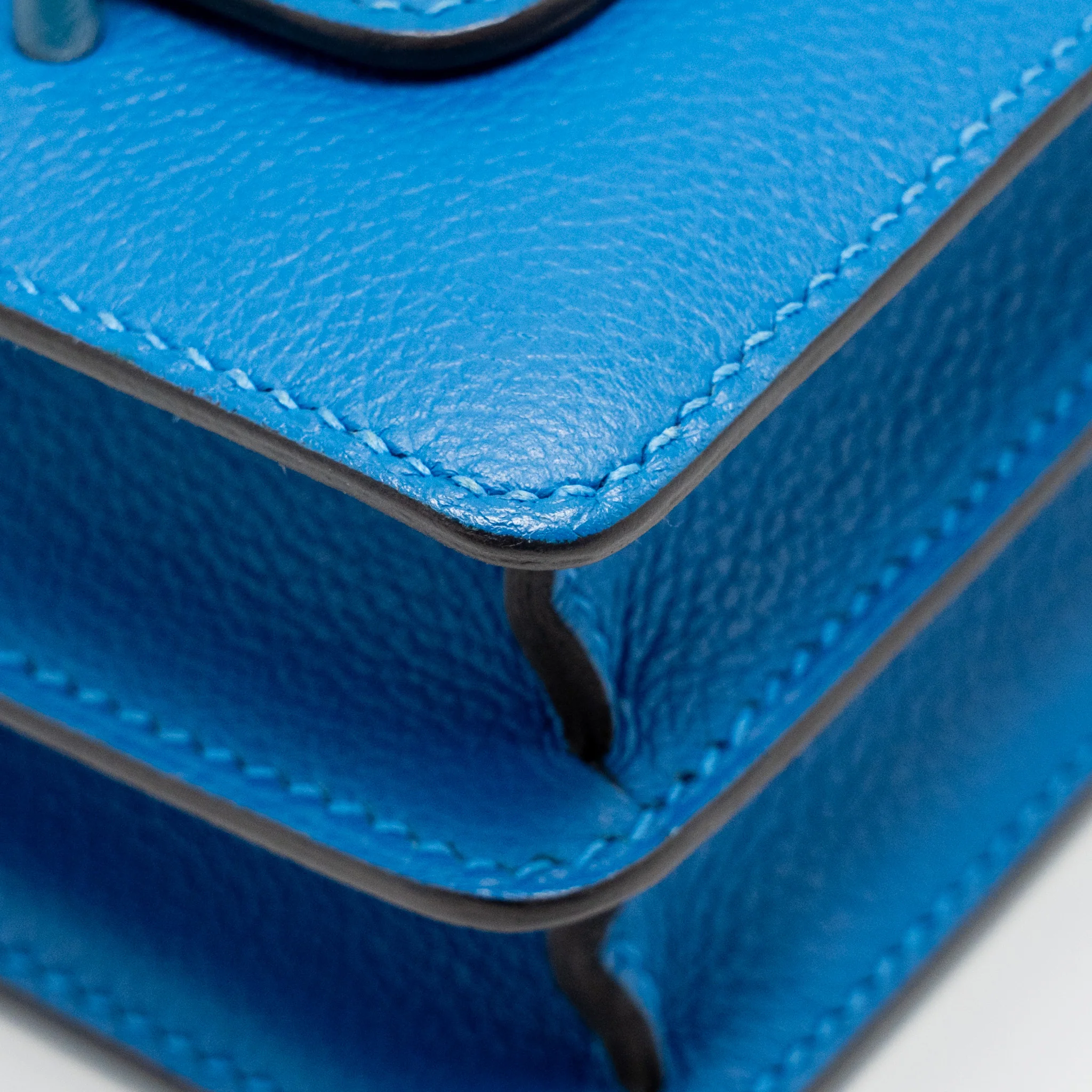 Hermes Mini Roulis Evercolor B3 Bleu Zanzibar GHW Stamp D - Image 9