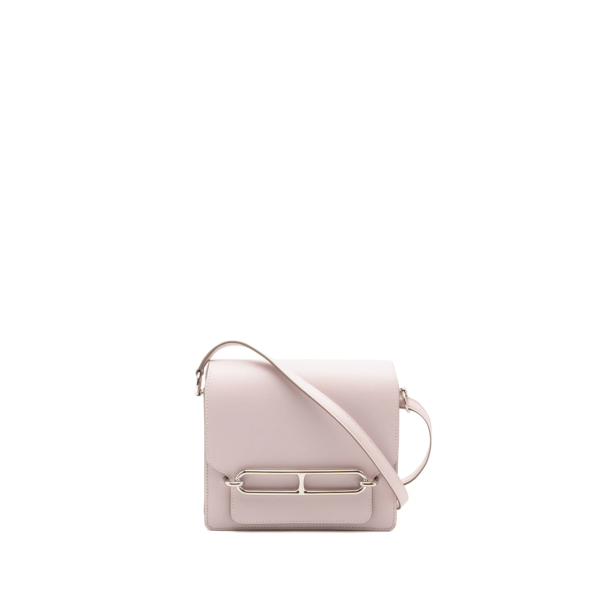 Hermes Mini Roulis Evercolor Mauve Pale SHW Stamp B