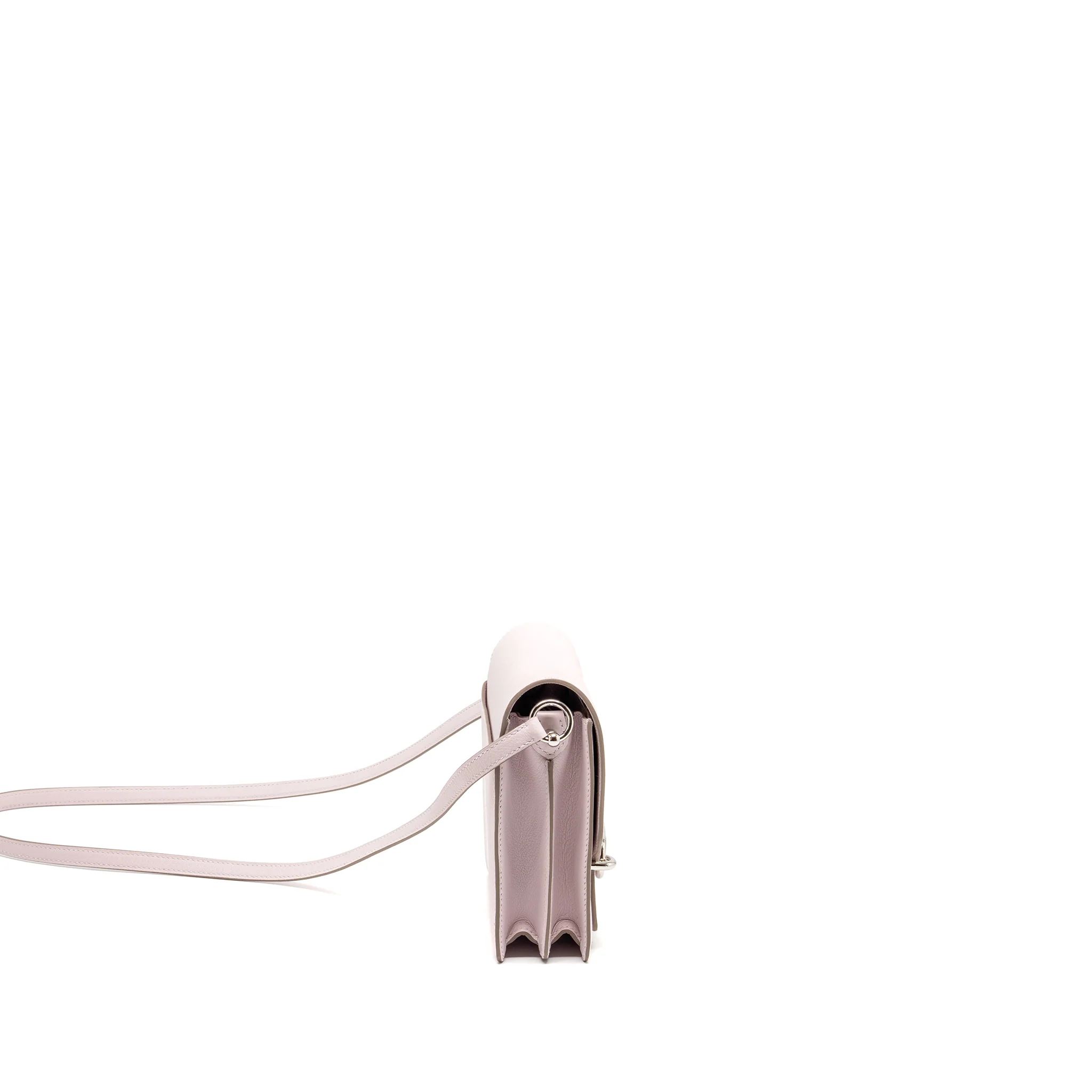 Hermes Mini Roulis Evercolor Mauve Pale SHW Stamp B - Image 3