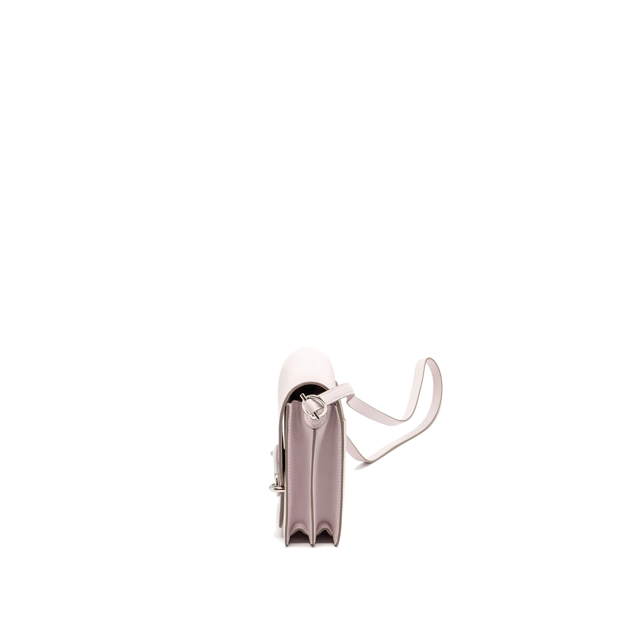 Hermes Mini Roulis Evercolor Mauve Pale SHW Stamp B - Image 4